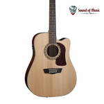 Washburn HD10SCE12 Heritage 10 Series 12-String Acoustic-Electric Guitar - Natural