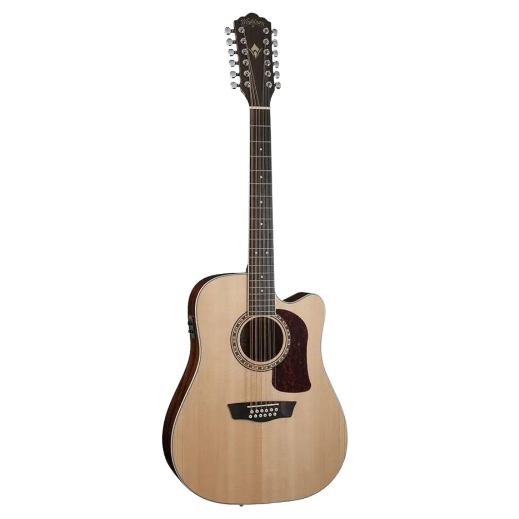 Washburn HD10SCE12 Heritage 10 Series 12-String Acoustic-Electric Guitar - Natural