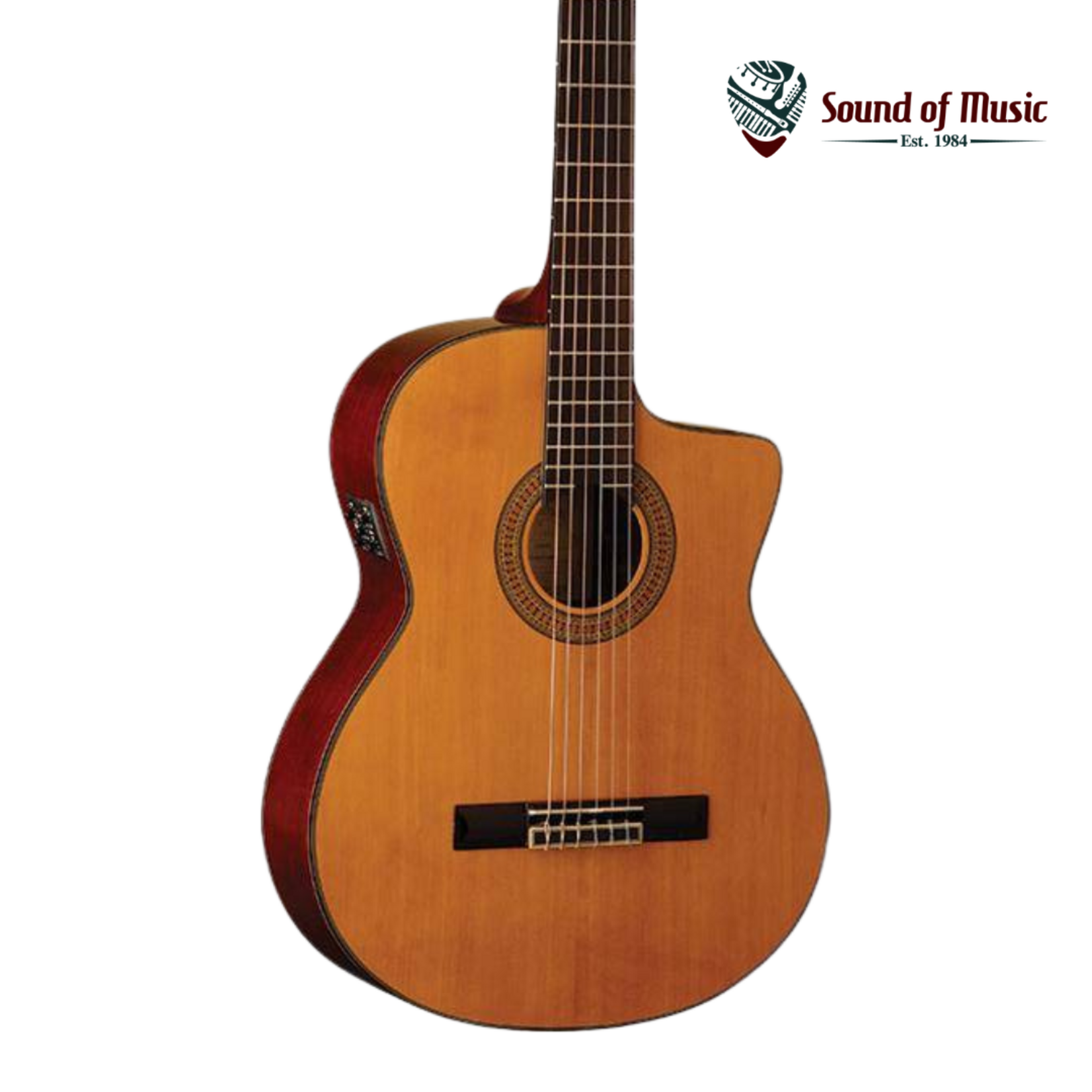 Washburn C5CE Classical Cutaway Acoustic Electric Guitar - Natural