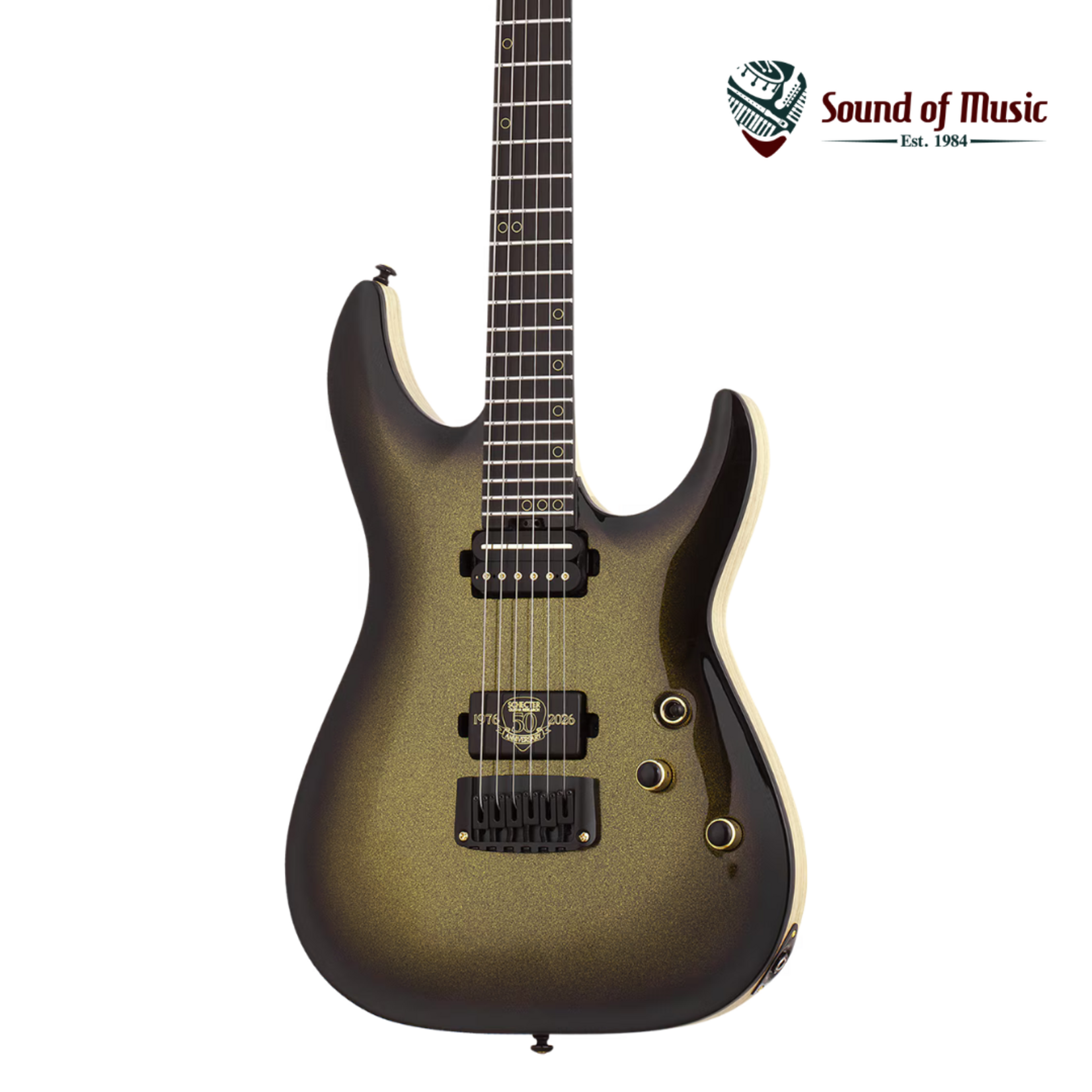 Schecter C-1 50th Anniversary Electric Guitar - 50th Gold Burst