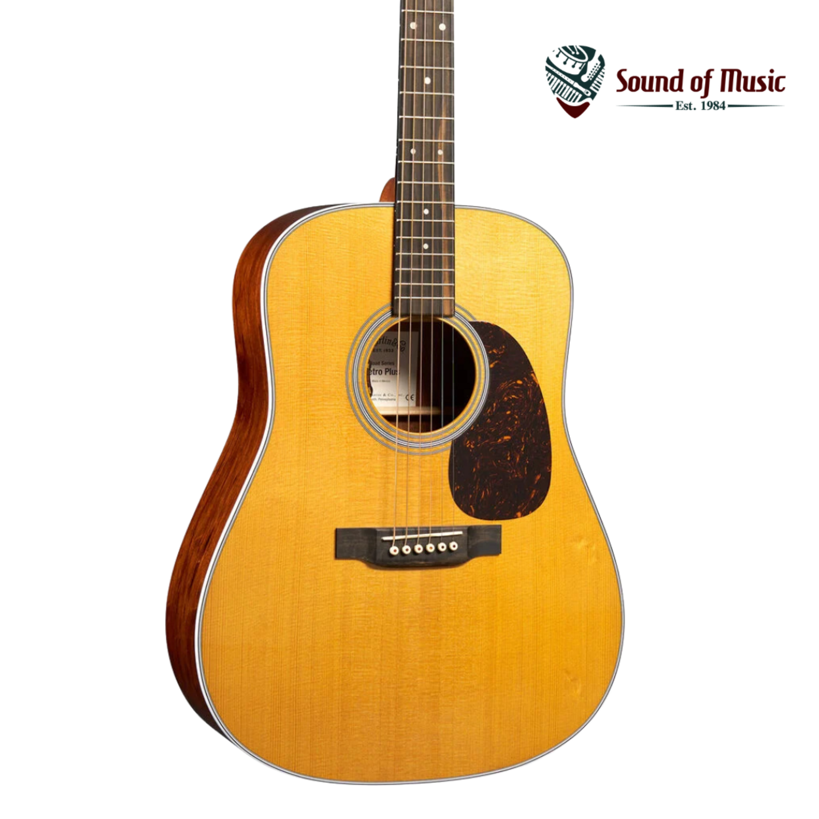Martin Road Series DE Retro Plus Granadillo Acoustic-Electric Guitar - Natural Aging Toner