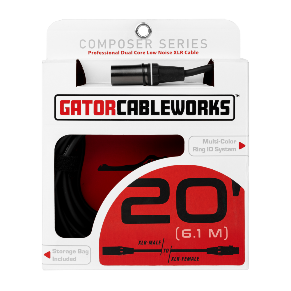 Gator Cableworks Composer Series Microphone Cable - 20 Ft