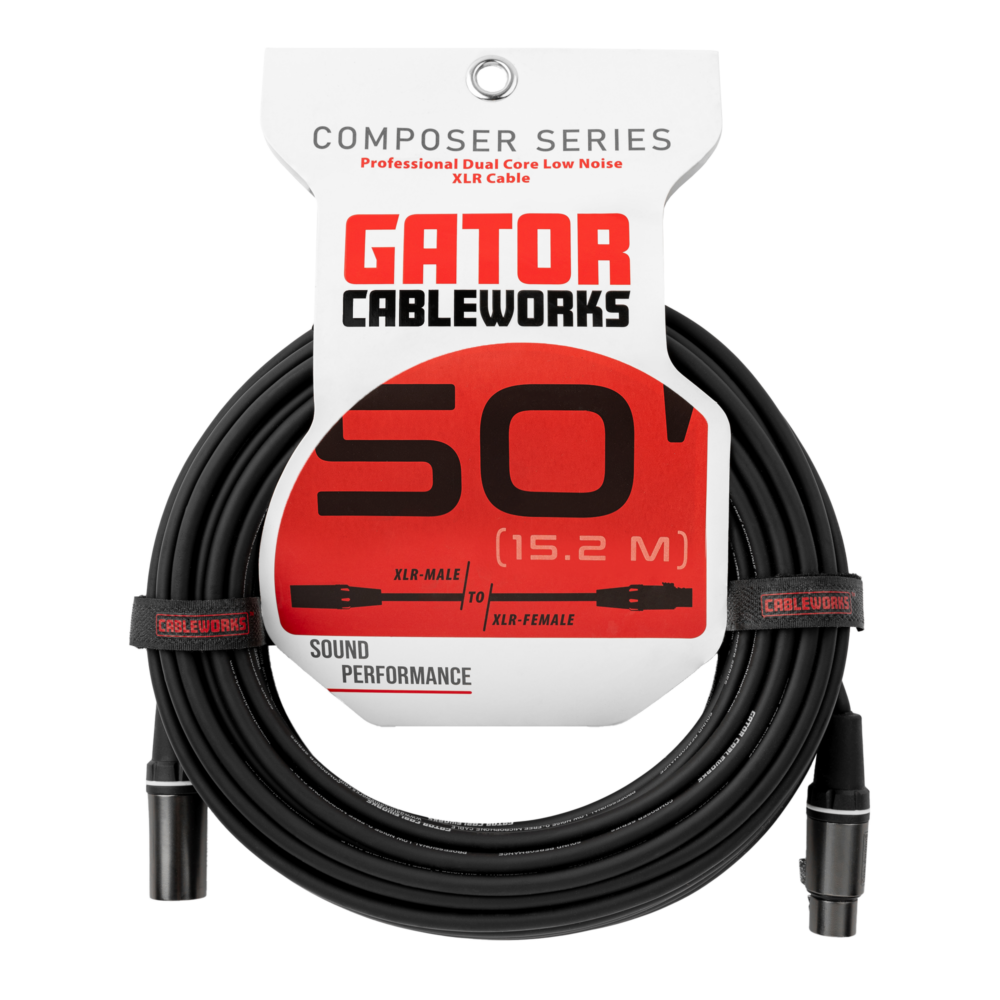 Gator Cableworks Composer Series XLR Microphone Cable - 50 ft
