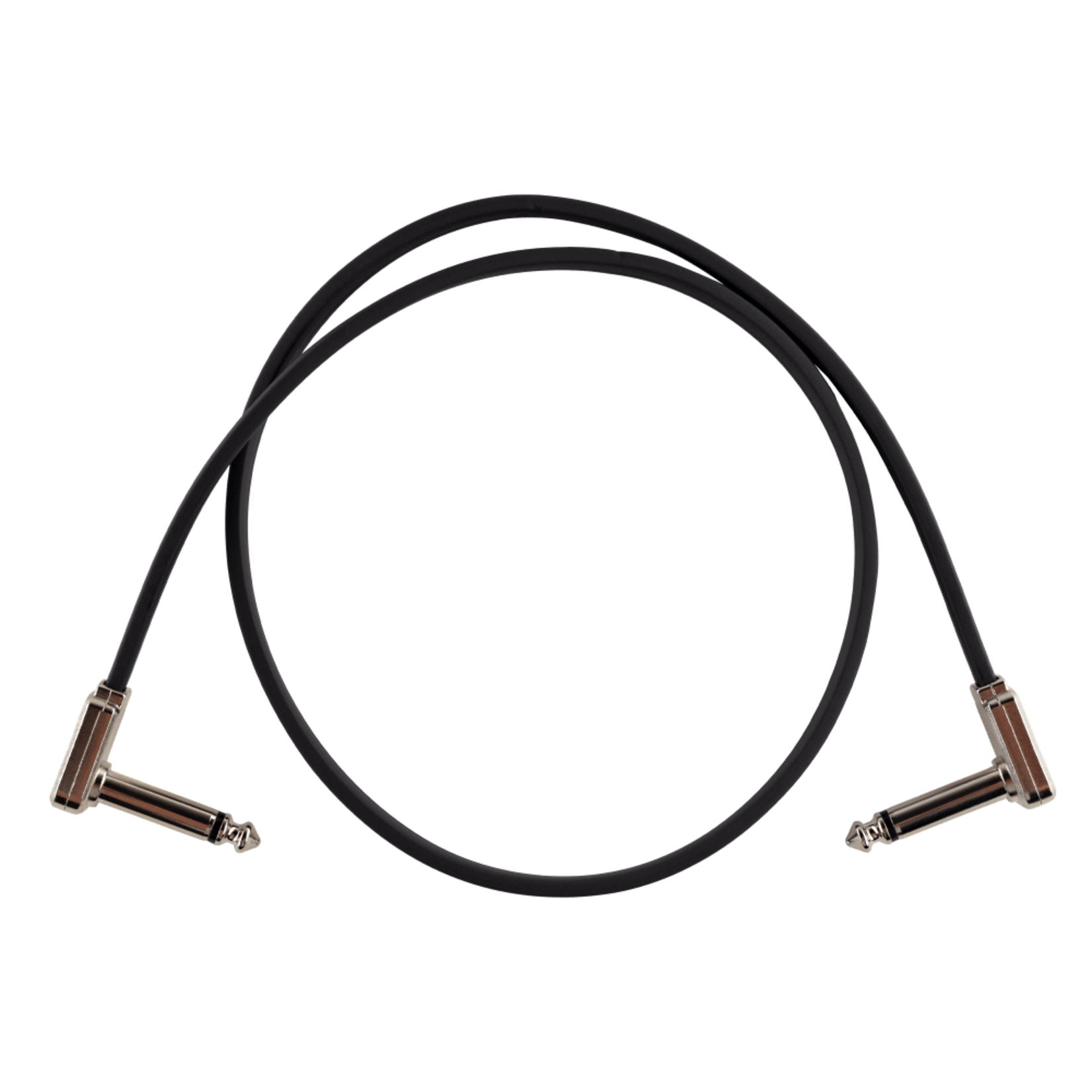Ernie Ball Flat Ribbon Patch Cable 24in - Black - Single