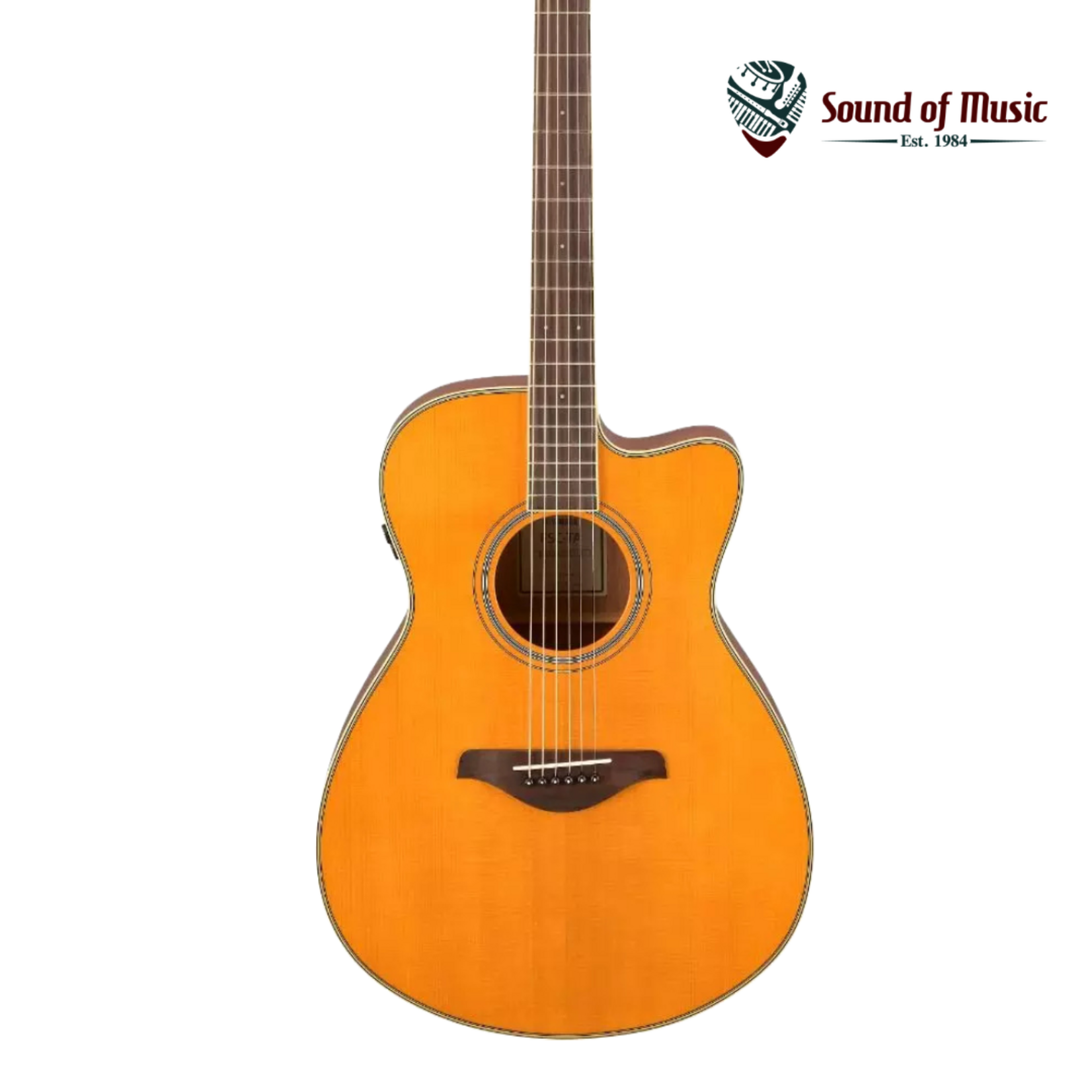 Yamaha FSC-TA TransAcoustic Concert Cutaway Acoustic-Electric Guitar - Vintage Tint