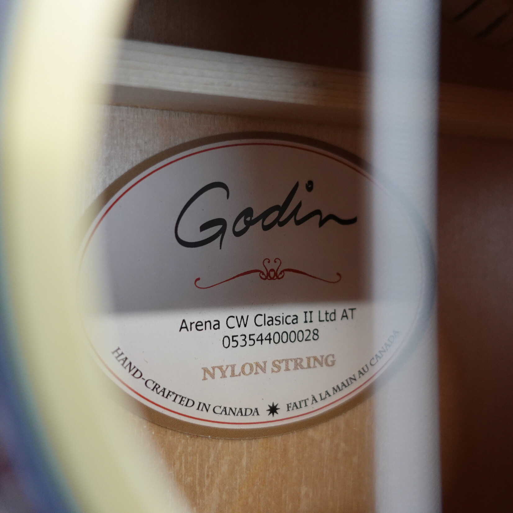 Godin Arena CW Clasica II Ltd AT Acoustic-Electric Guitar - Natural Aged Top