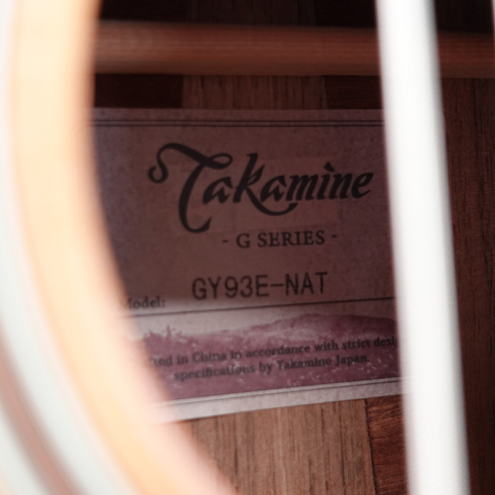 Takamine GY93E Parlor Acoustic-Electric Guitar - Natural (Used)