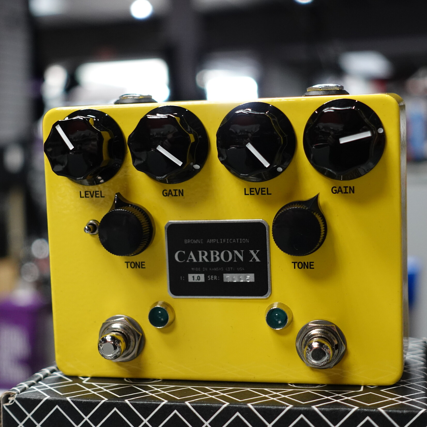 Browne Amplification Carbon X Dual Overdrive & Boost Pedal - Yellow (Used)