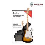 FENDER Squier Sonic® Stratocaster Pack, Maple Fingerboard W/ Gig Bag & Amp - 2-Color Sunburst