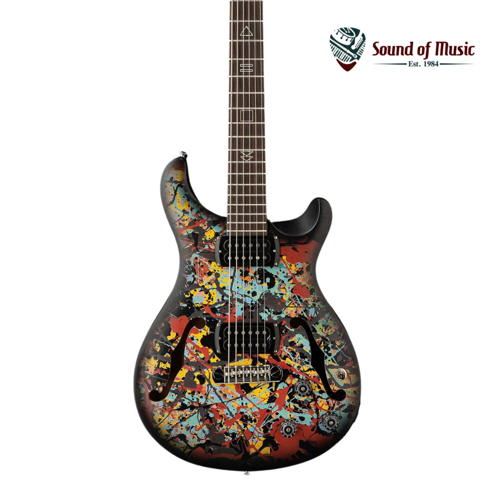 PRS SE Ed Sheeran Hollowbody I Piezo Baritone Electric Guitar W/Gig Bag - Cosmic Splash