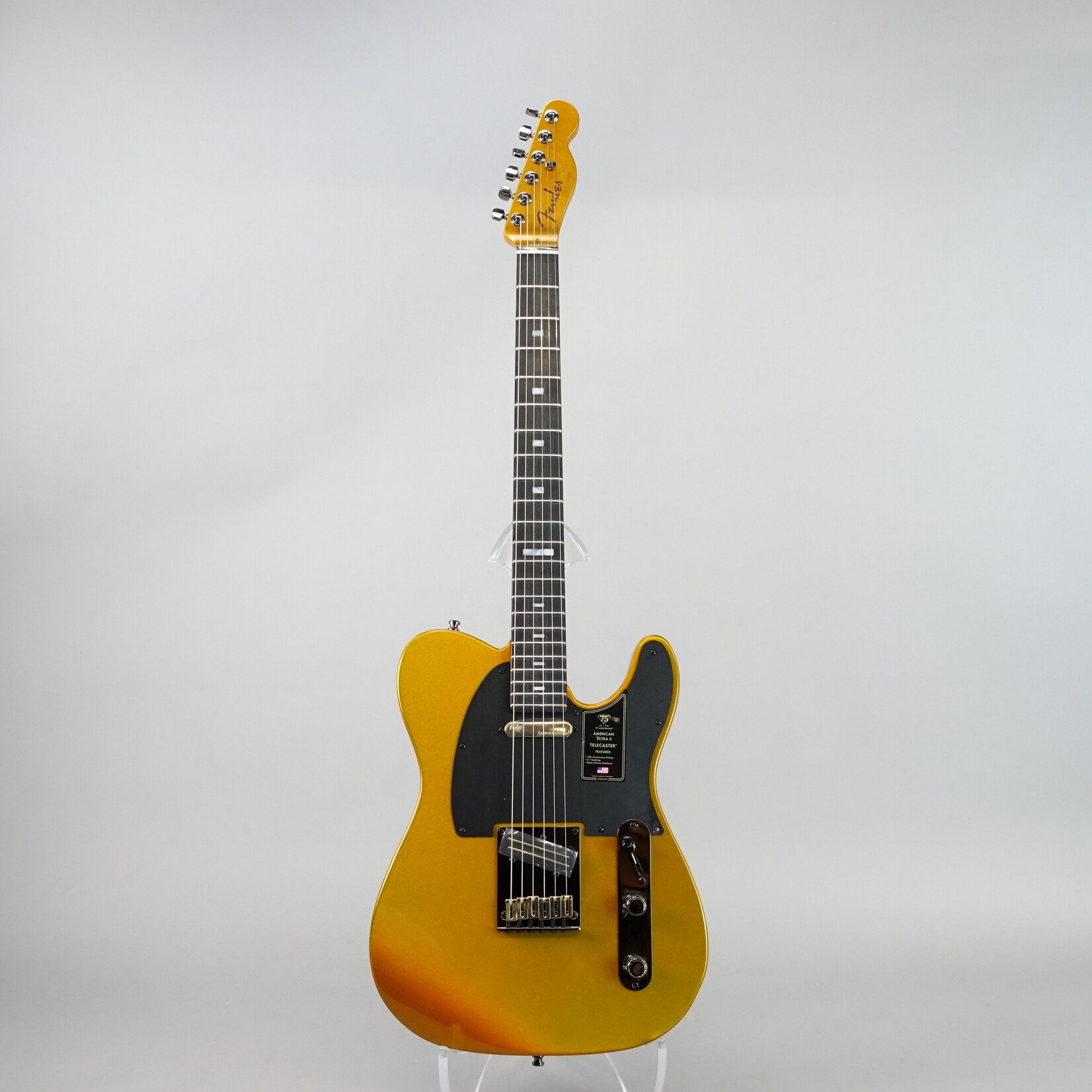 Fender 75th Anniversary American Ultra II Telecaster, Ebony Fingerboard W/Case - Liquid Gold