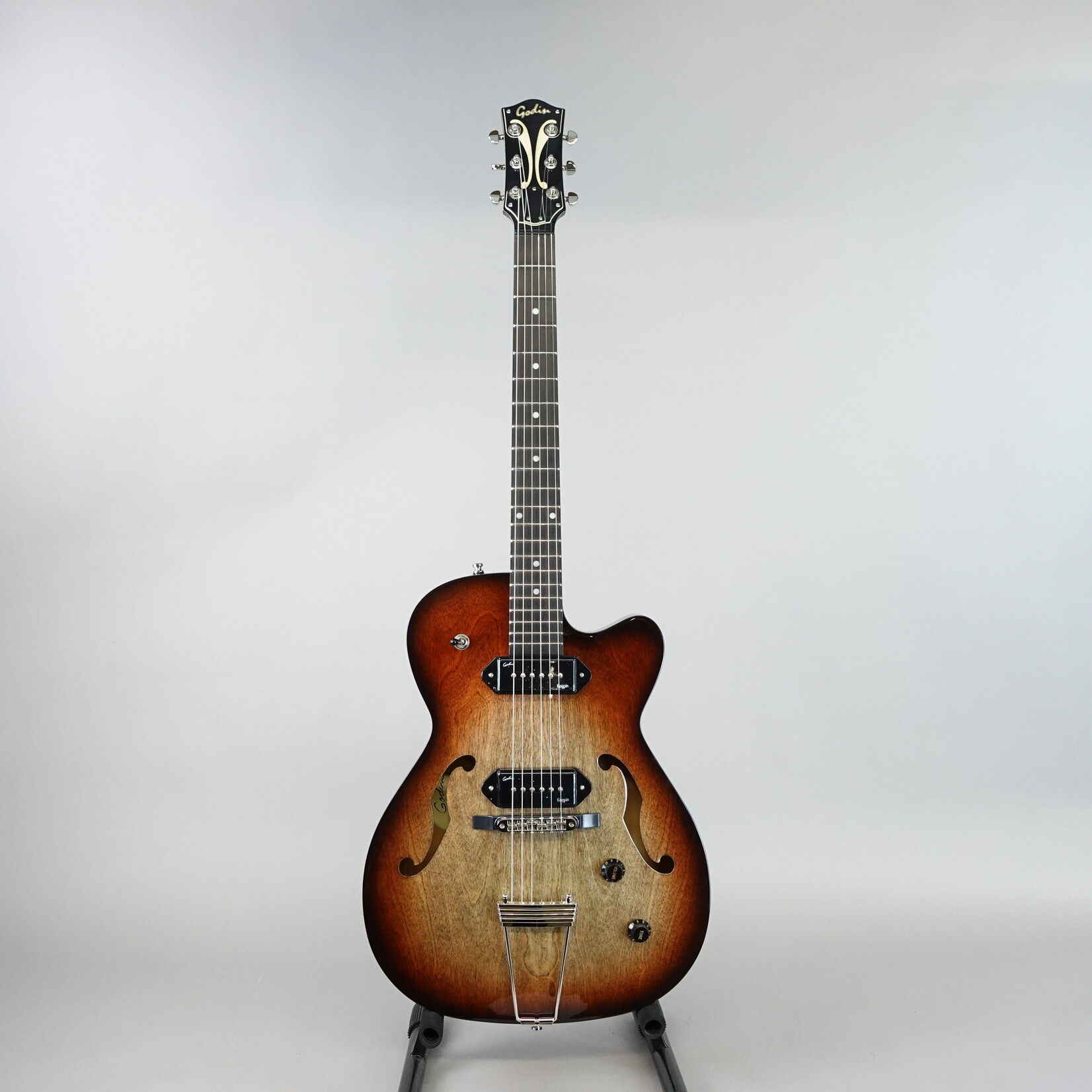 Godin 5th Avenue TL P90 Vintage Burst HG with Bag