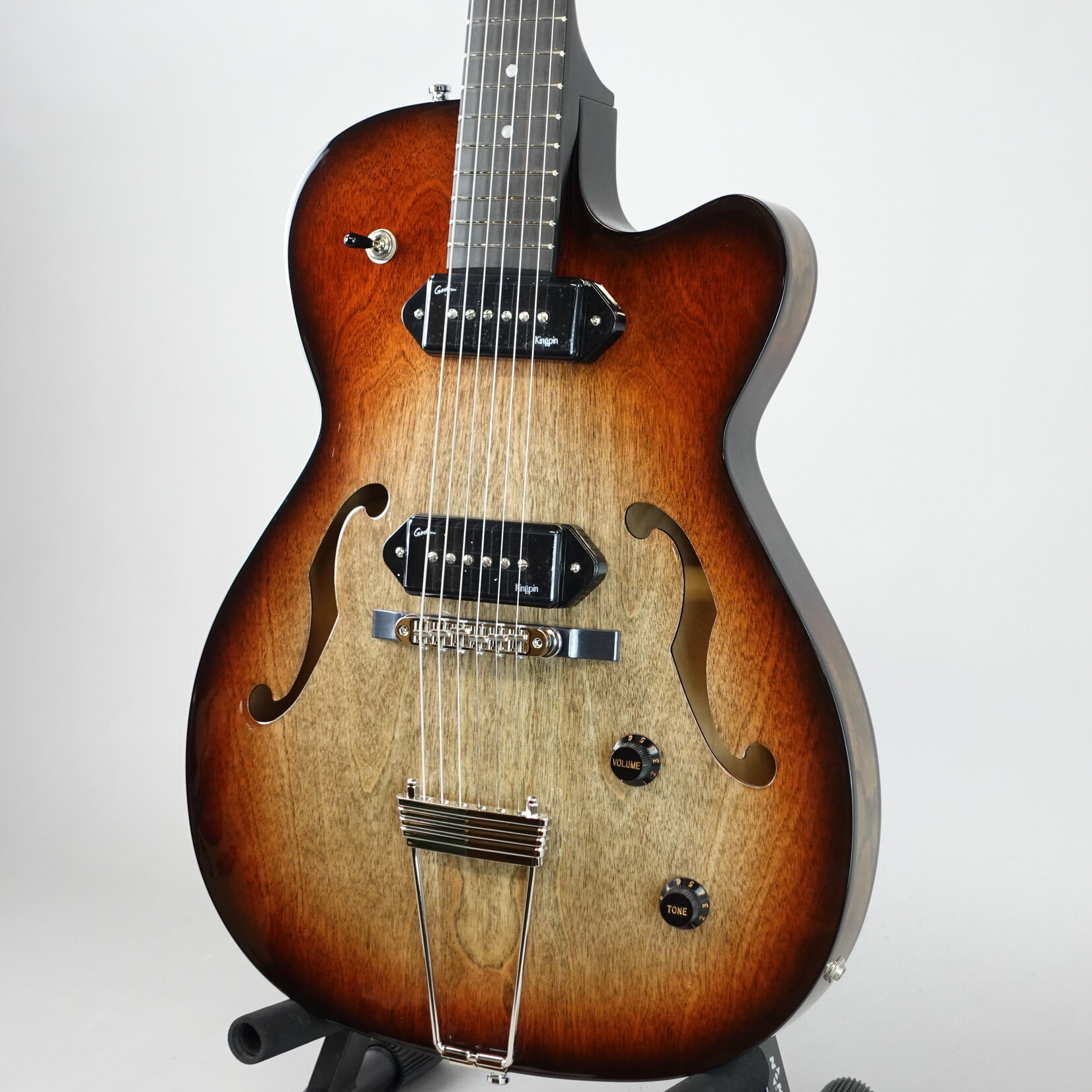 Godin 5th Avenue TL P90 Vintage Burst HG with Bag