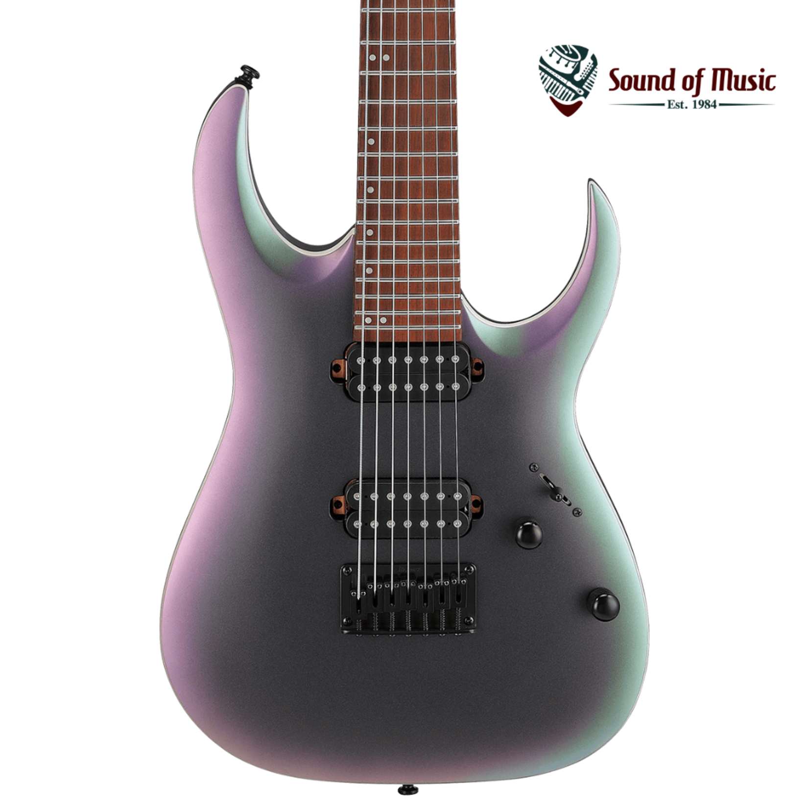 Ibanez RGA742EXBAM RGA Standard 7-String Electric Guitar - Black Aurora Burst Matte