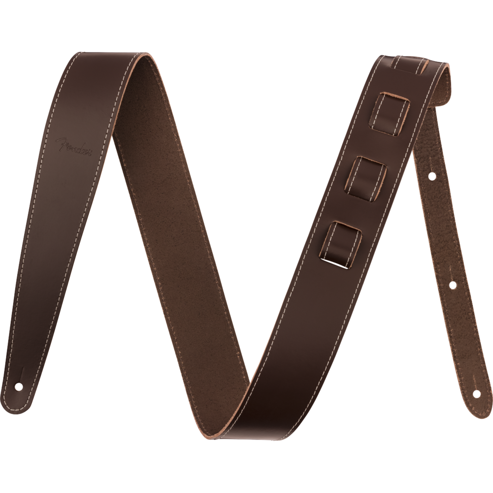 Fender 2" Essentials Leather Strap - Brown