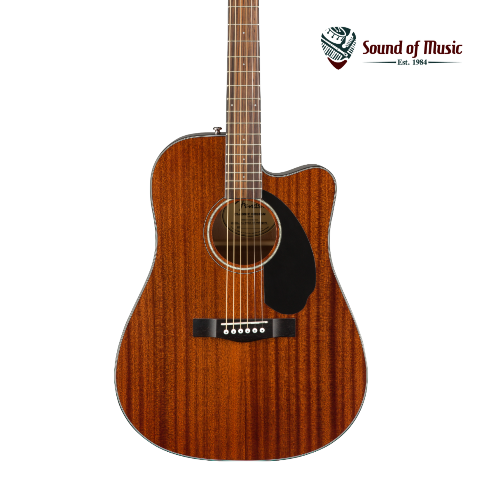 Fender CD-60SCE Dreadnought, Walnut Fingerboard - All-Mahogany