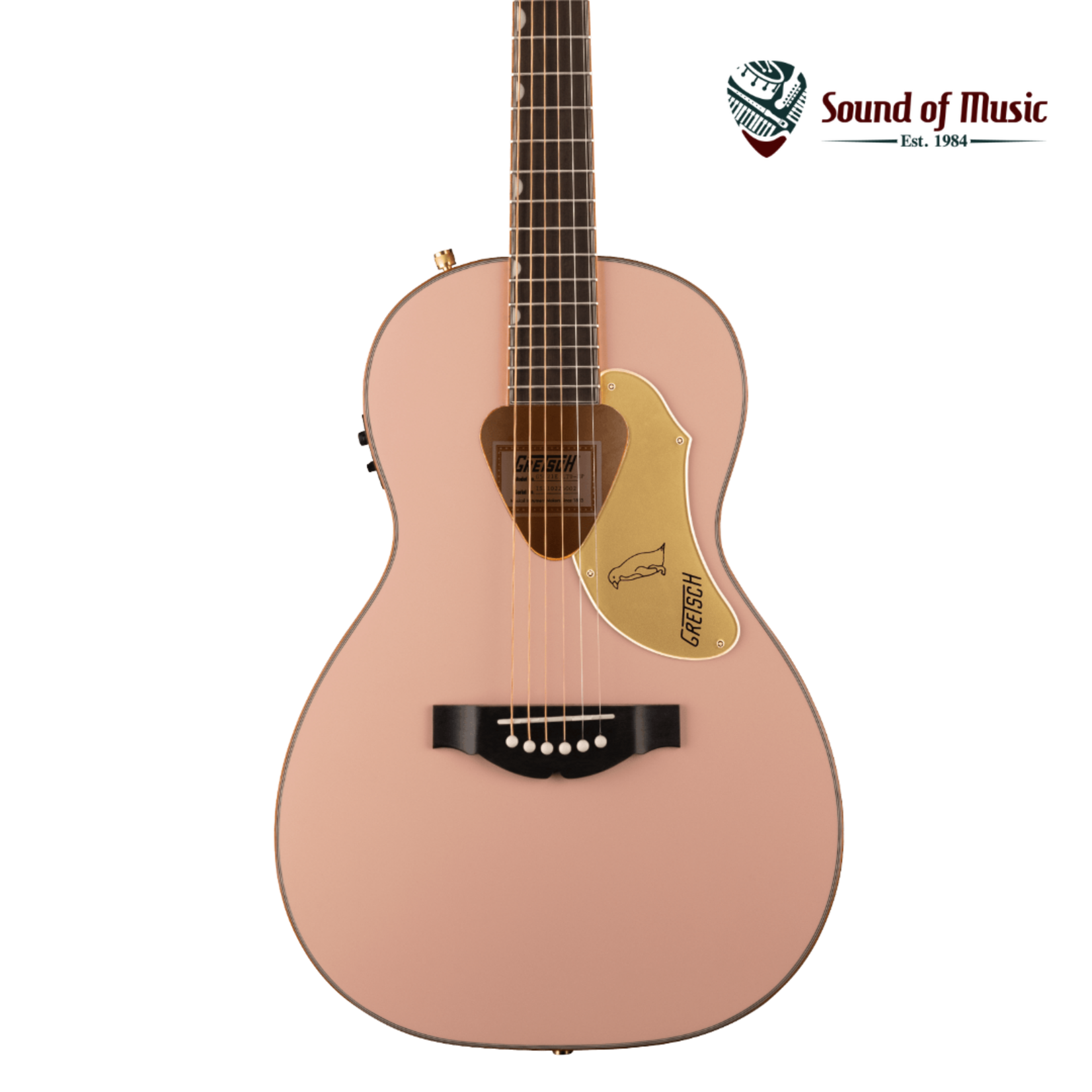 Gretsch G5021E Rancher Penguin Parlor Acoustic-Electric Guitar - Shell Pink
