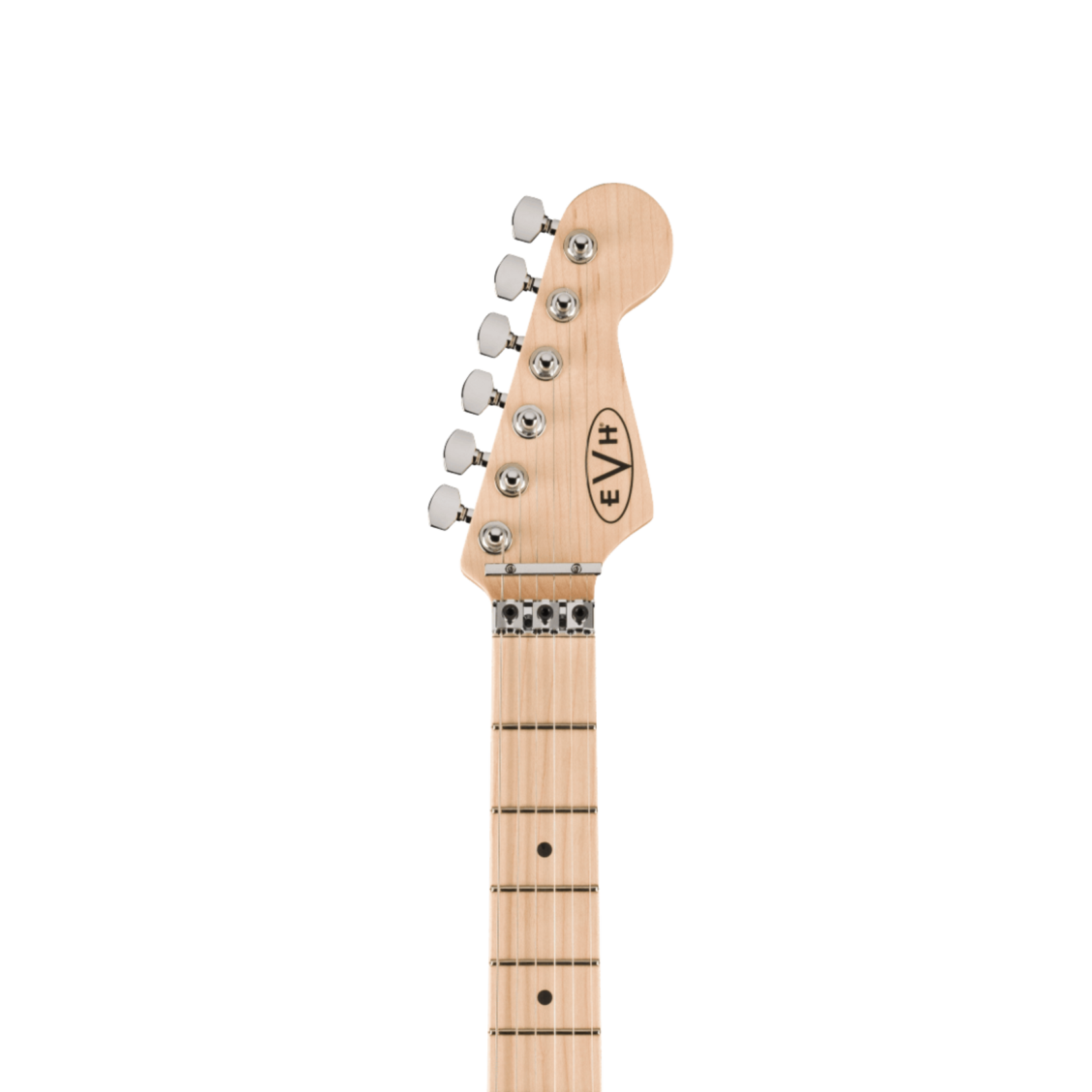 EVH Striped Series Circles, Maple Fingerboard W/Gig Bag - White and Black