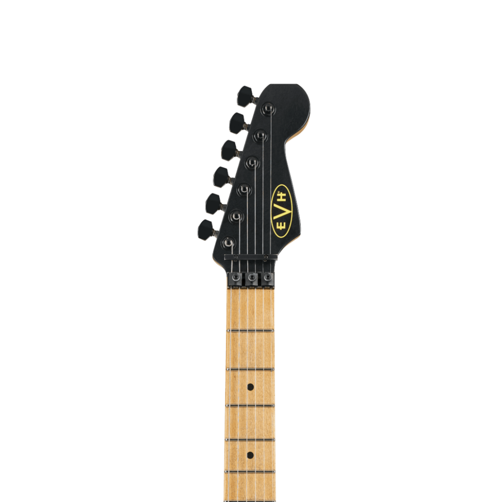 EVH Limited Edition Striped Series Frankenstein™ Frankie, Maple Fingerboard - Black with Yellow Stripes, Aged