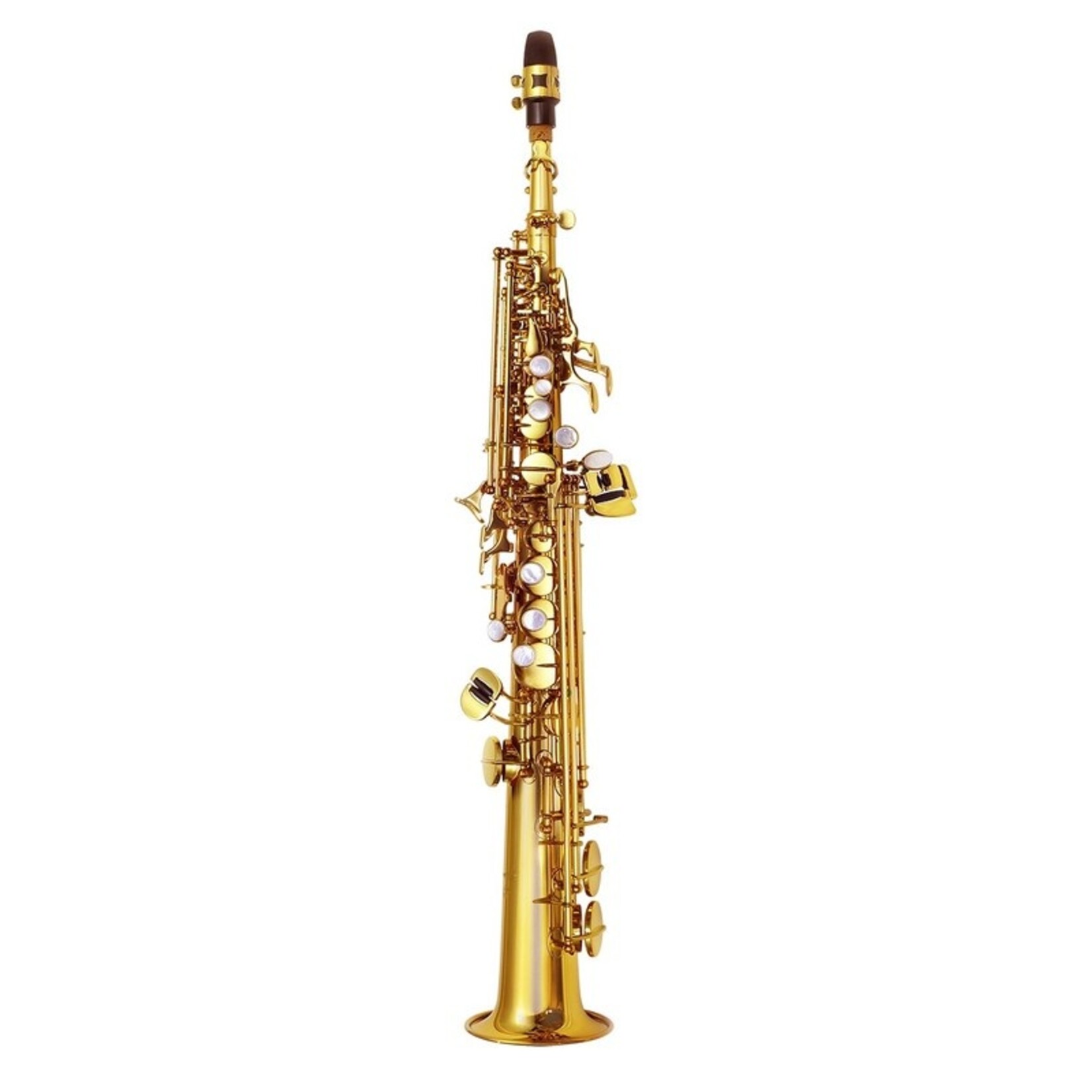 P. Mauriat Advanced Soprano Saxophone, 1-Detachable Straight Neck, Gold Lacquer - Outfit