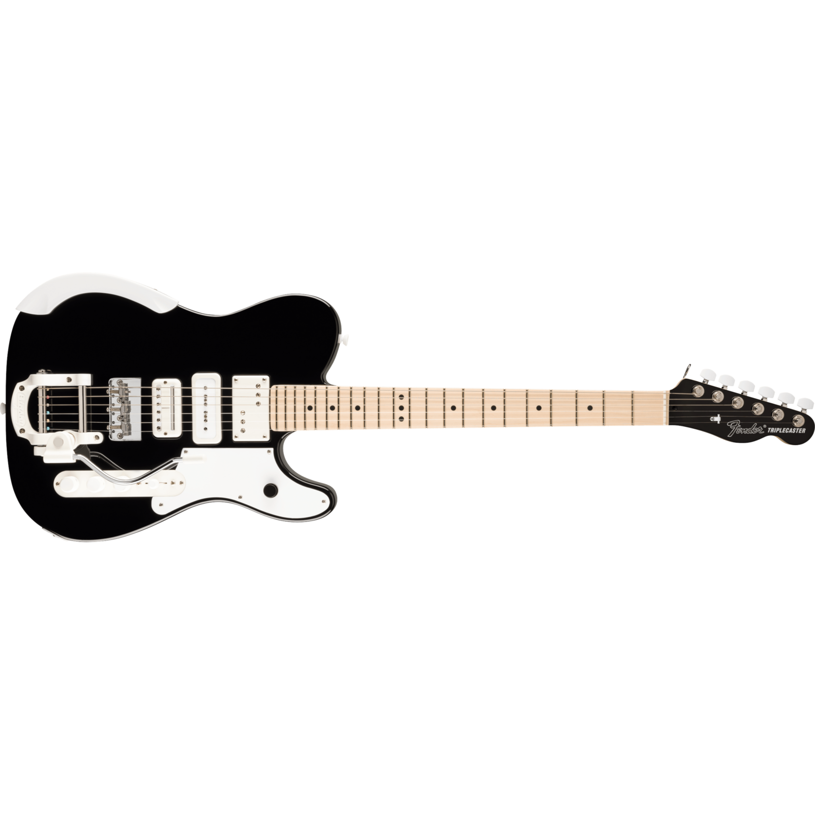 Fender Jack White Triplecaster®, Maple Fingerboard - Black (Demo)