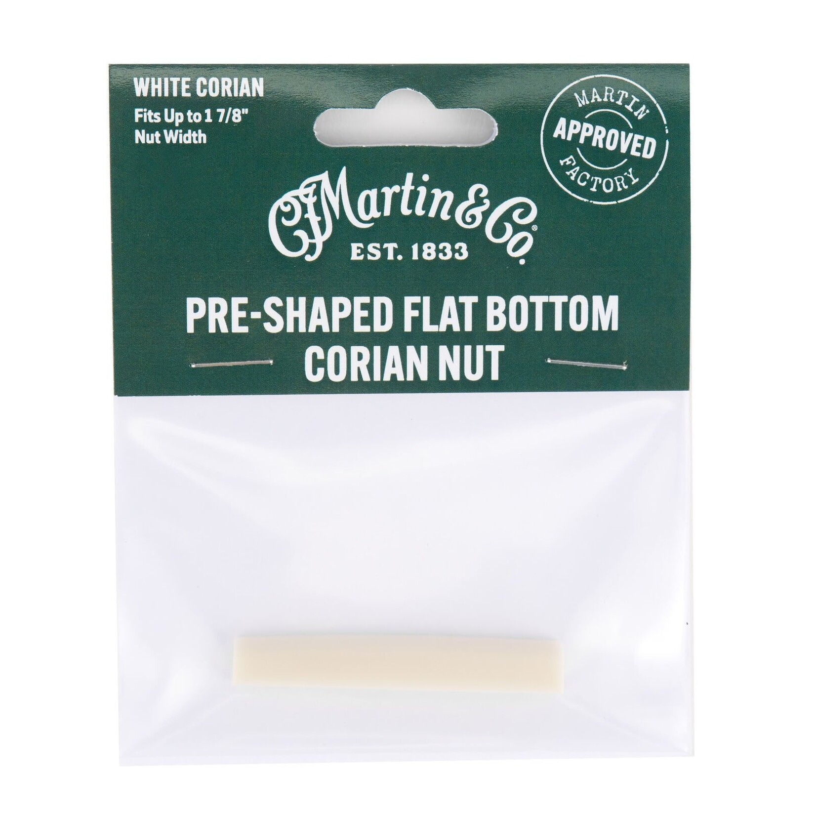 Martin Pre-Shaped Flat Bottom Corian Nut
