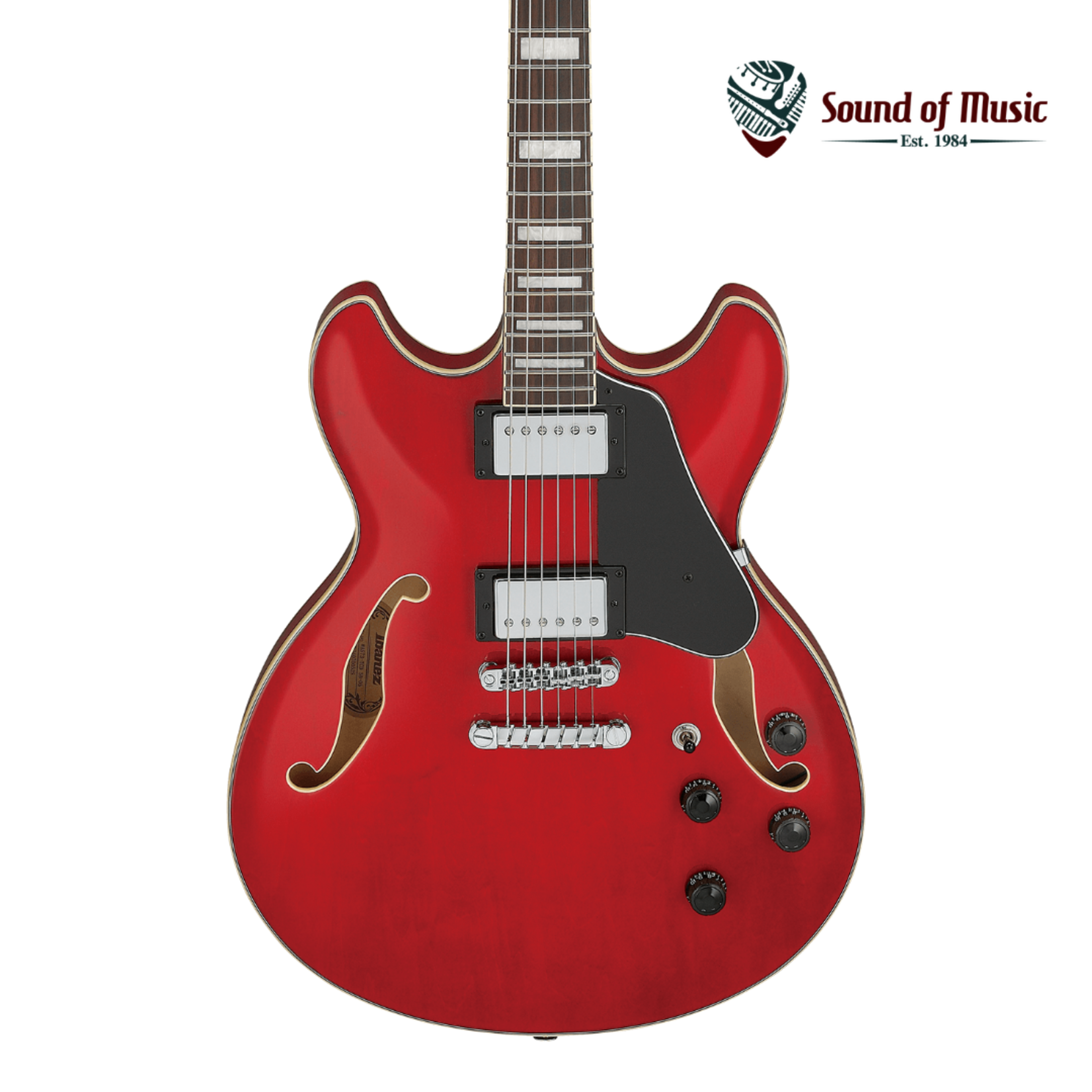 Ibanez Artcore AS73 Semi-Hollow Electric Guitar - Transparent Cherry Red