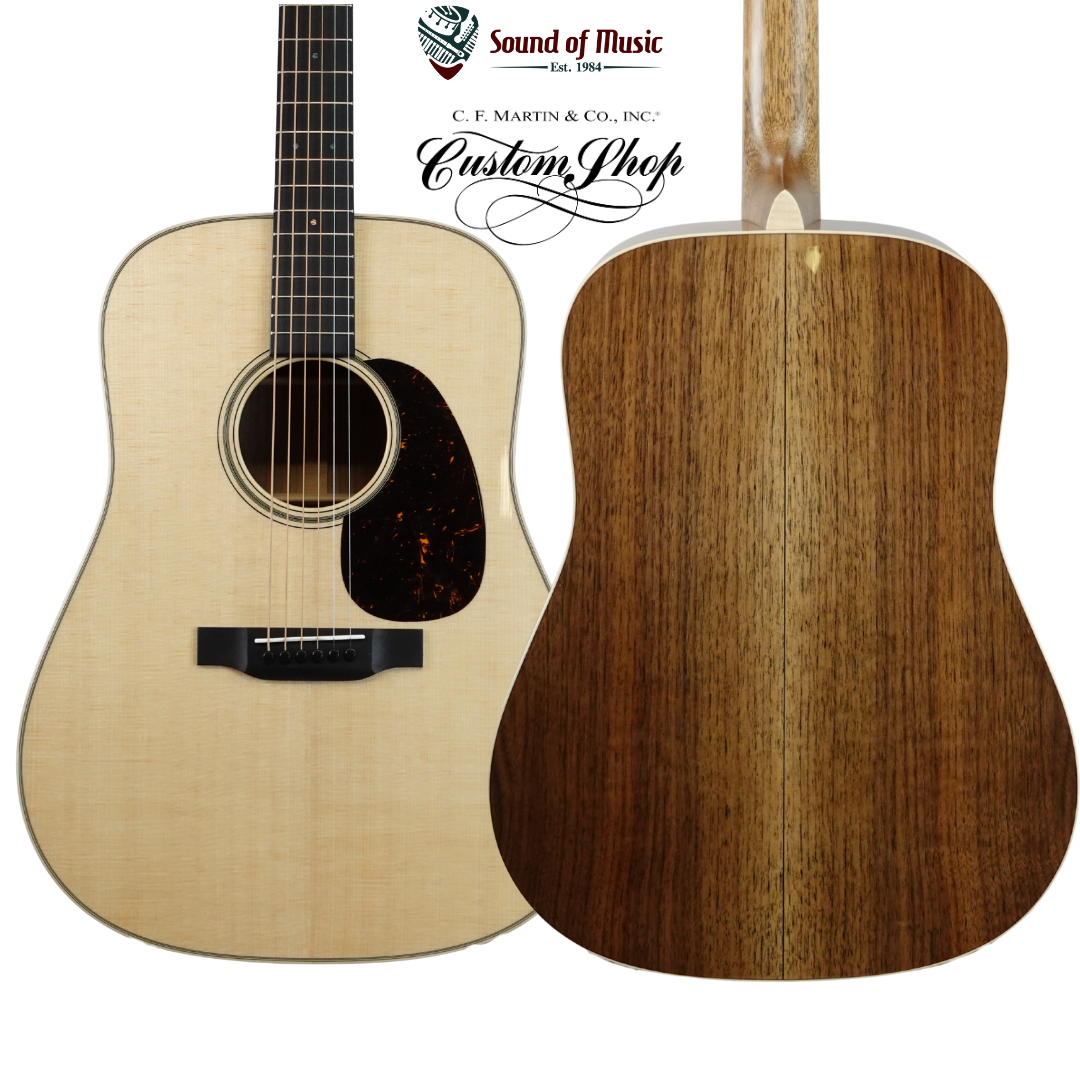 Martin Custom Shop D-18 Acoustic Guitar W/Hardshell Case - Black Walnut