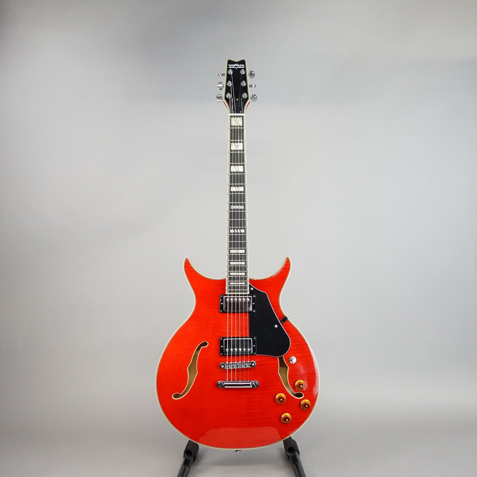 Washburn SH35TR Wing Series Semi-Hollow Electric Guitar - Trans Red