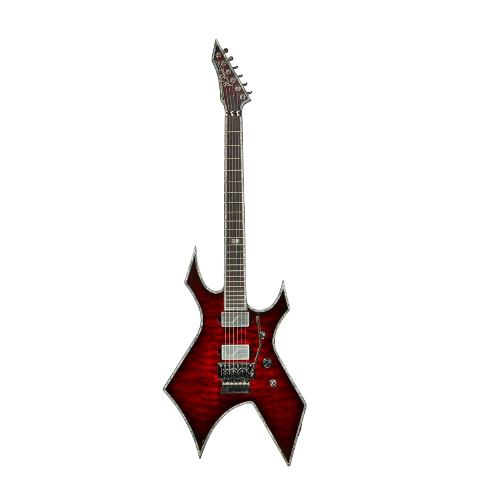 B.C. Warlock Extreme Exotic Electric Guitar W/Floyd Rose - Black Cherry