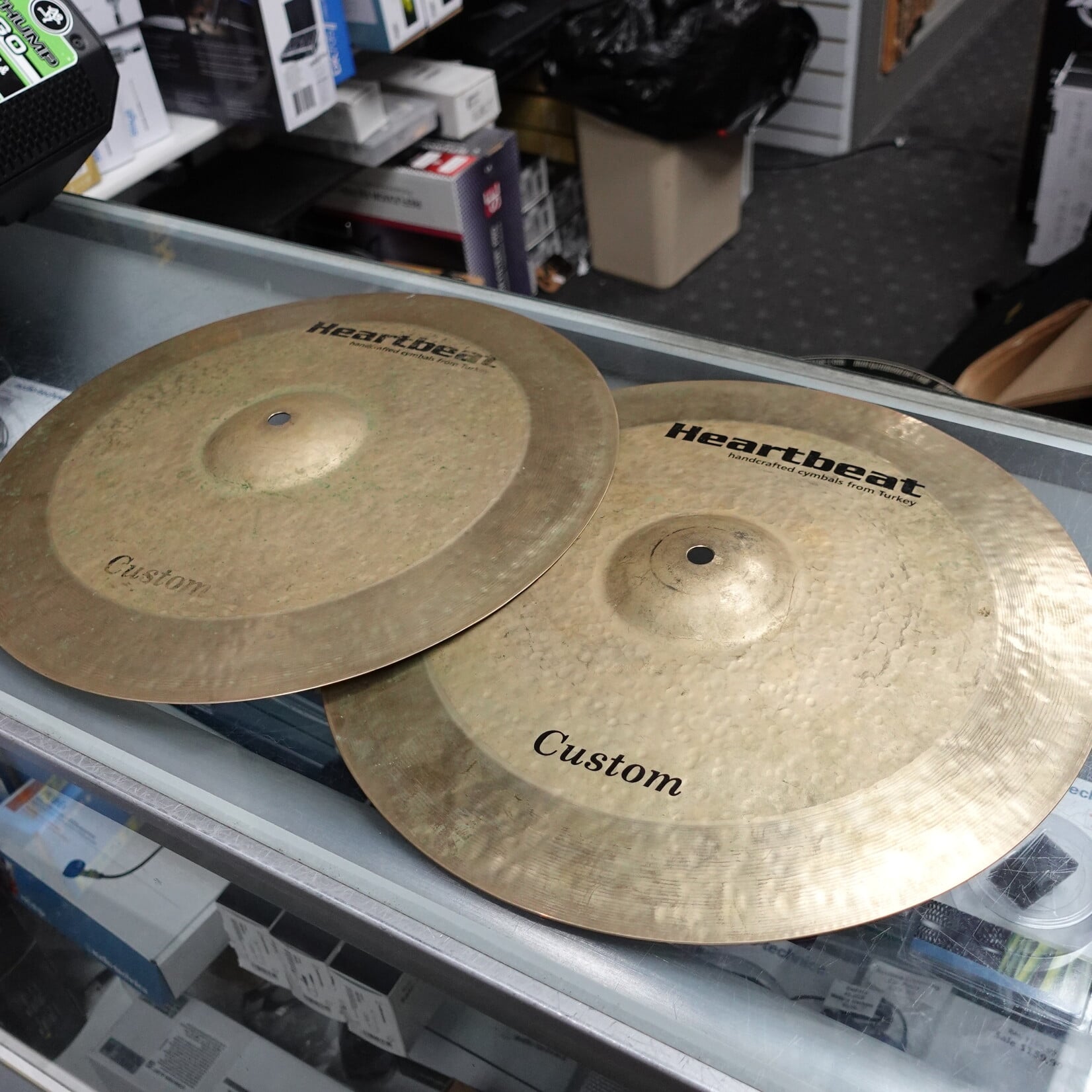 Heartbeat Custom 15" Hi-Hat Cymbals - Pair (Used)