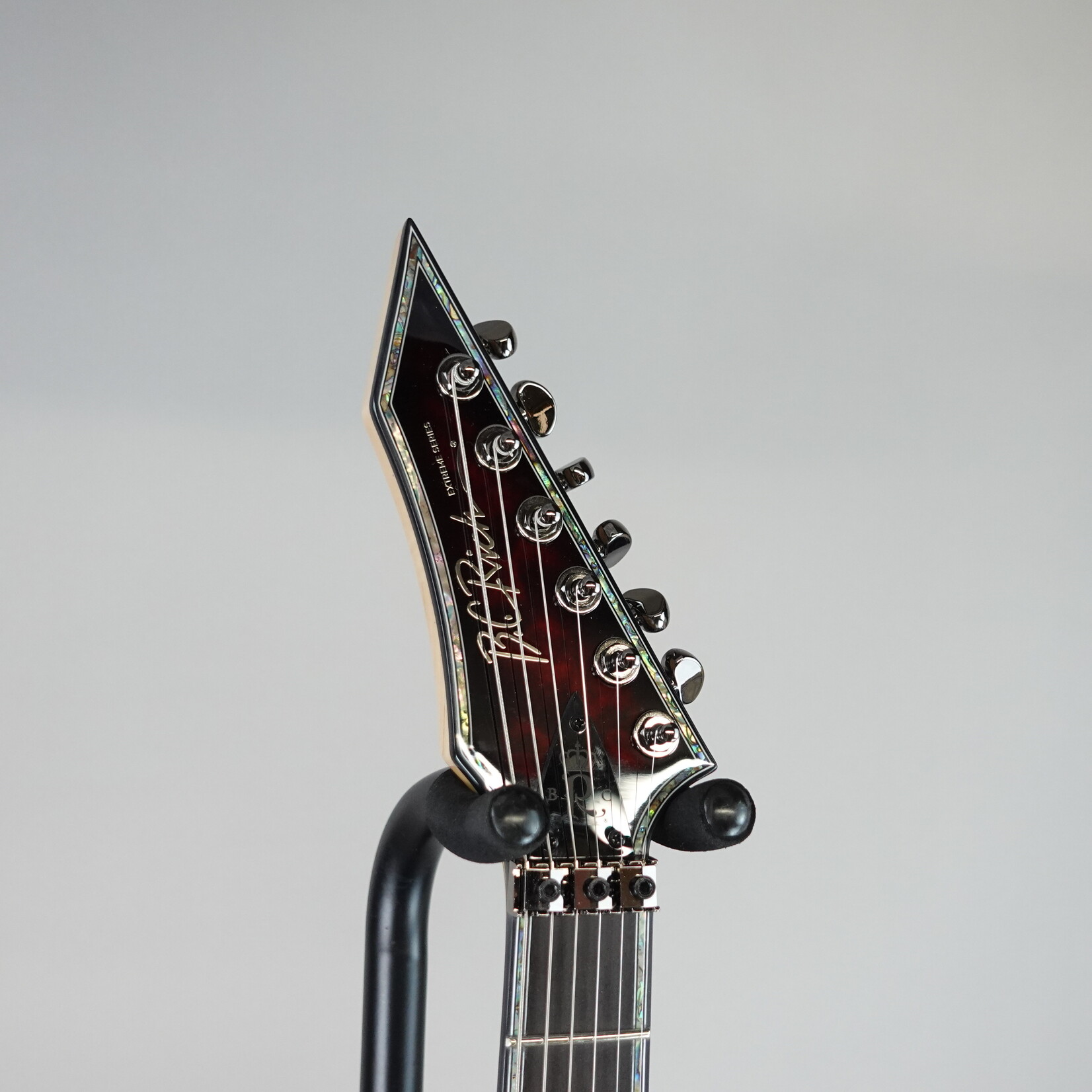 B.C. Rich Warlock Extreme Exotic Electric Guitar W/Floyd Rose - Black Cherry