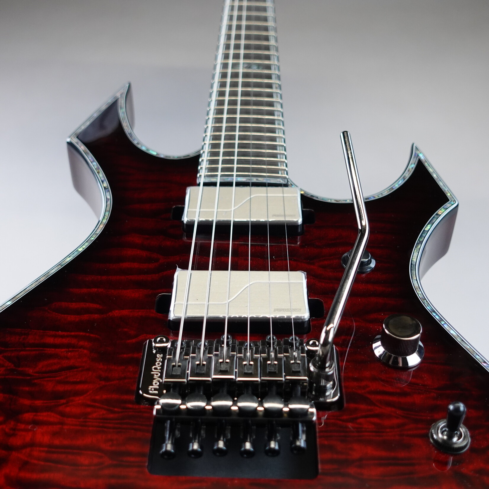 B.C. Rich Warlock Extreme Exotic Electric Guitar W/Floyd Rose - Black Cherry