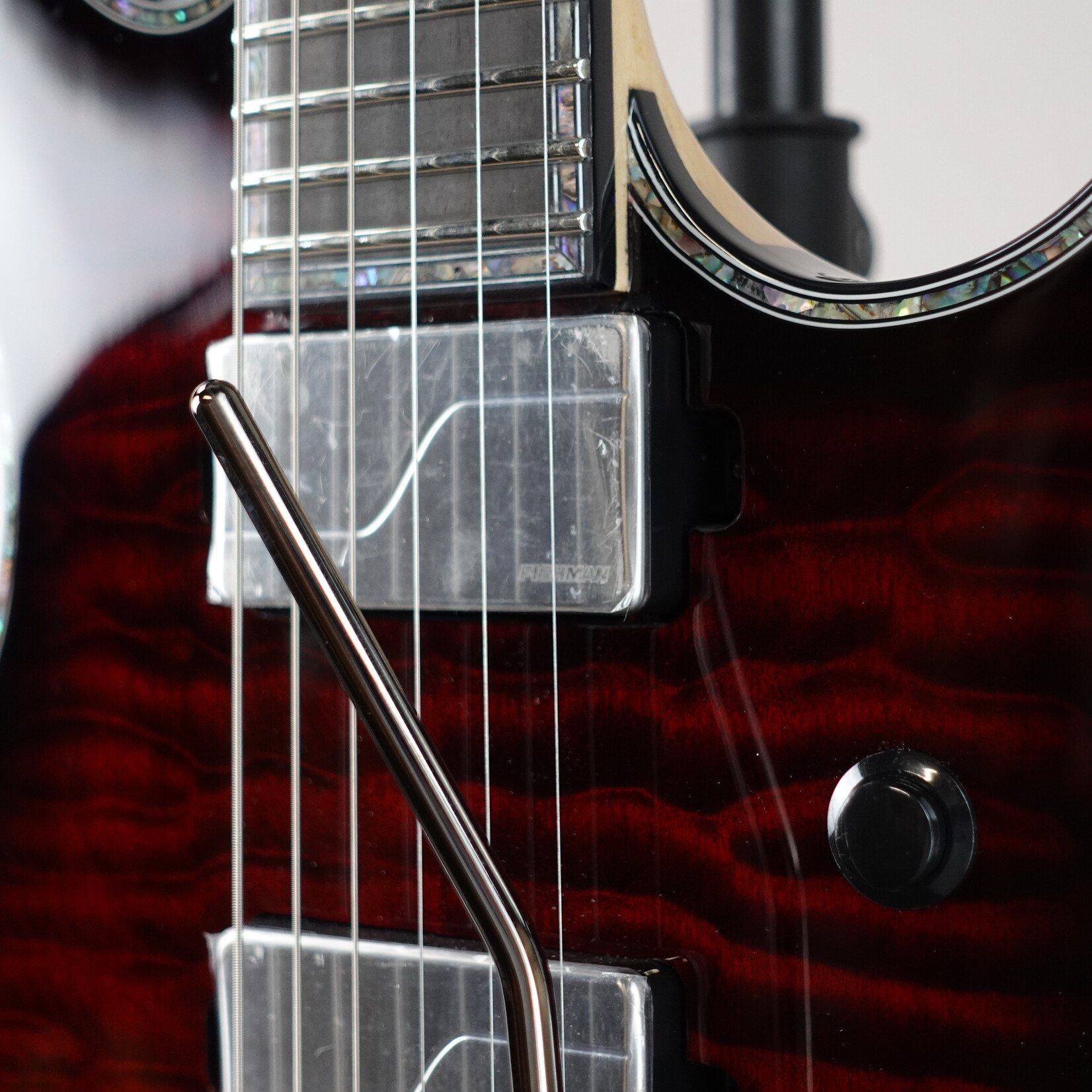 B.C. Rich Warlock Extreme Exotic Electric Guitar W/Floyd Rose - Black Cherry