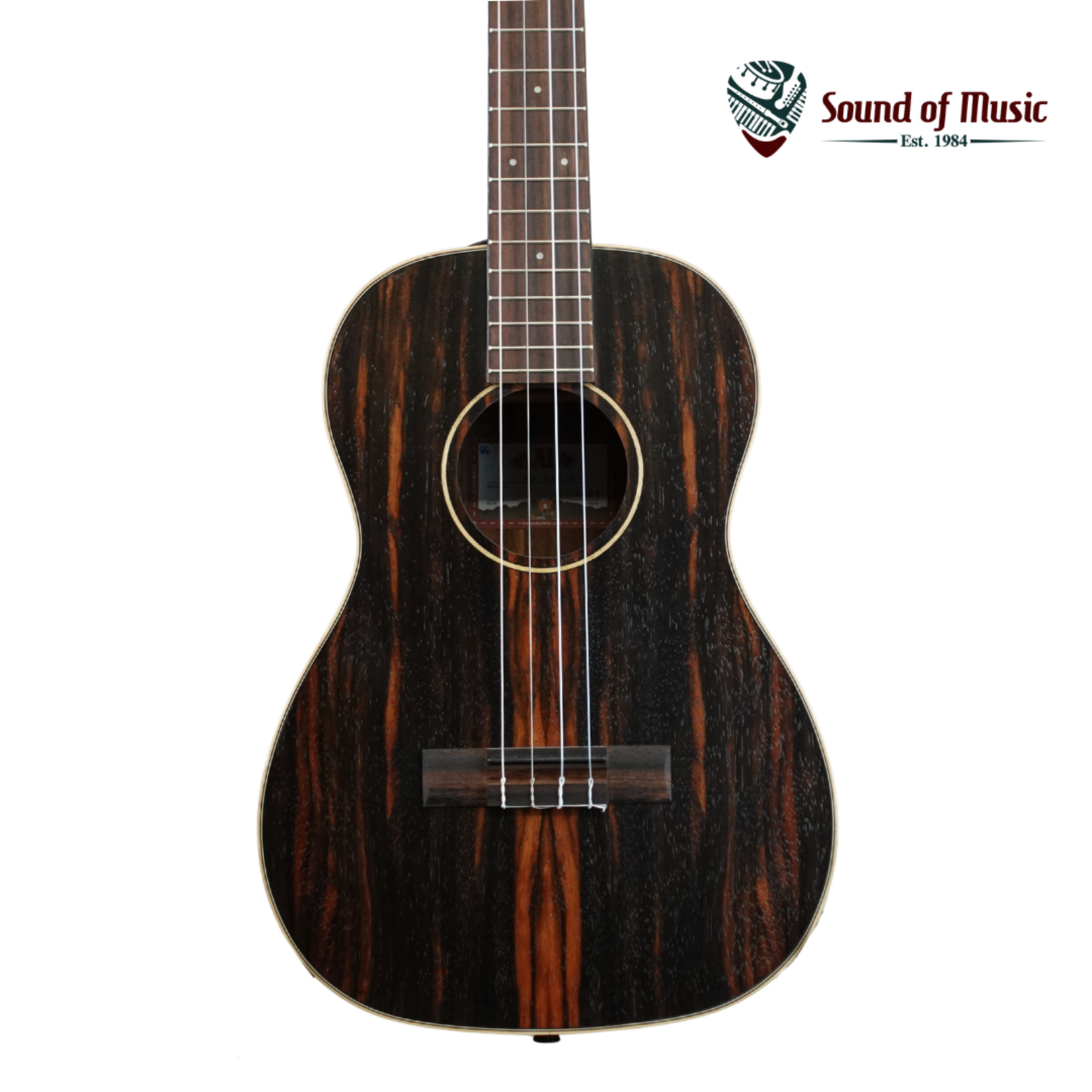 Kala Striped Ebony Baritone Ukulele