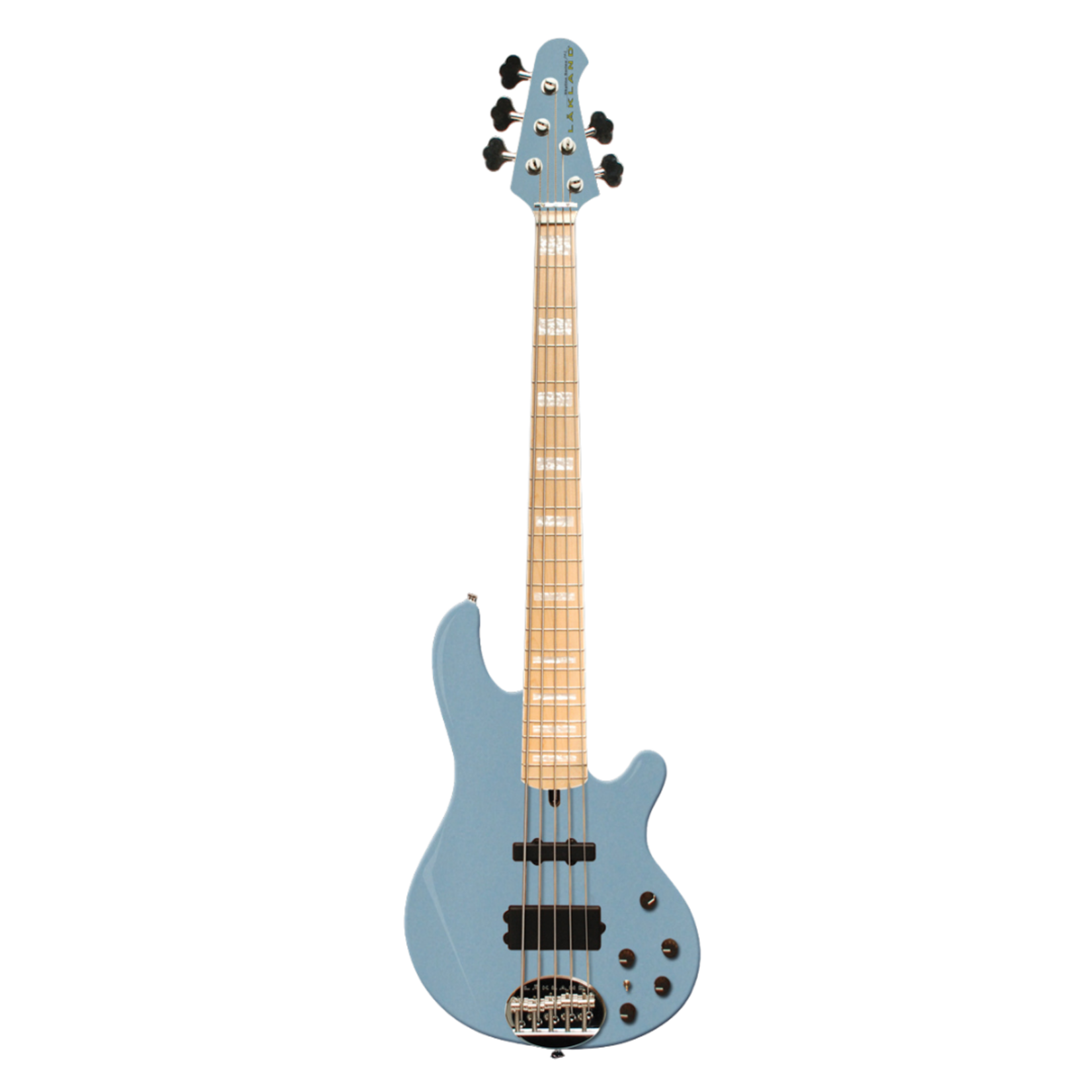 Lakland 55-02 Deluxe Bass Guitar - Ice Blue Metallic with Maple Fingerboard