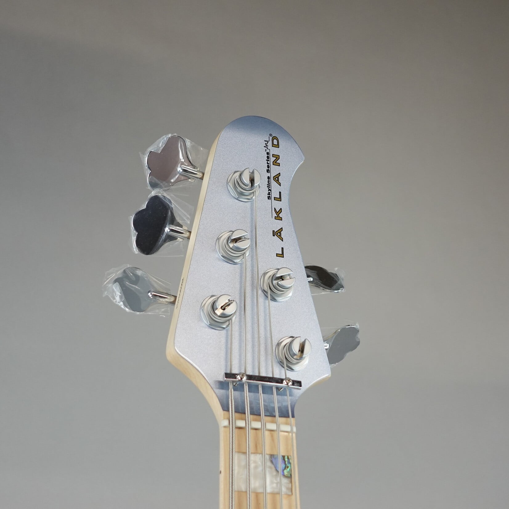Lakland 55-02 Deluxe Bass Guitar - Ice Blue Metallic with Maple Fingerboard