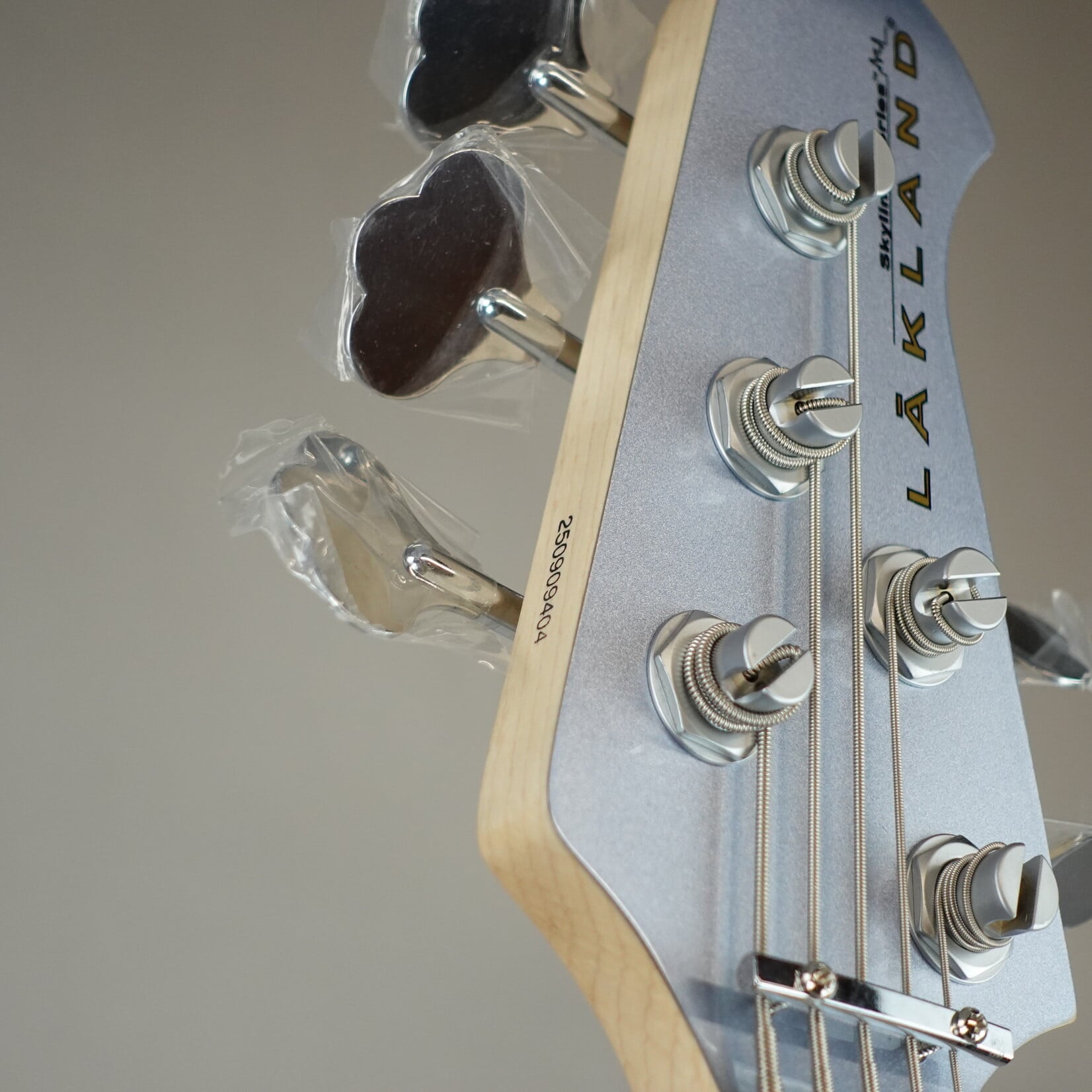 Lakland 55-02 Deluxe Bass Guitar - Ice Blue Metallic with Maple Fingerboard