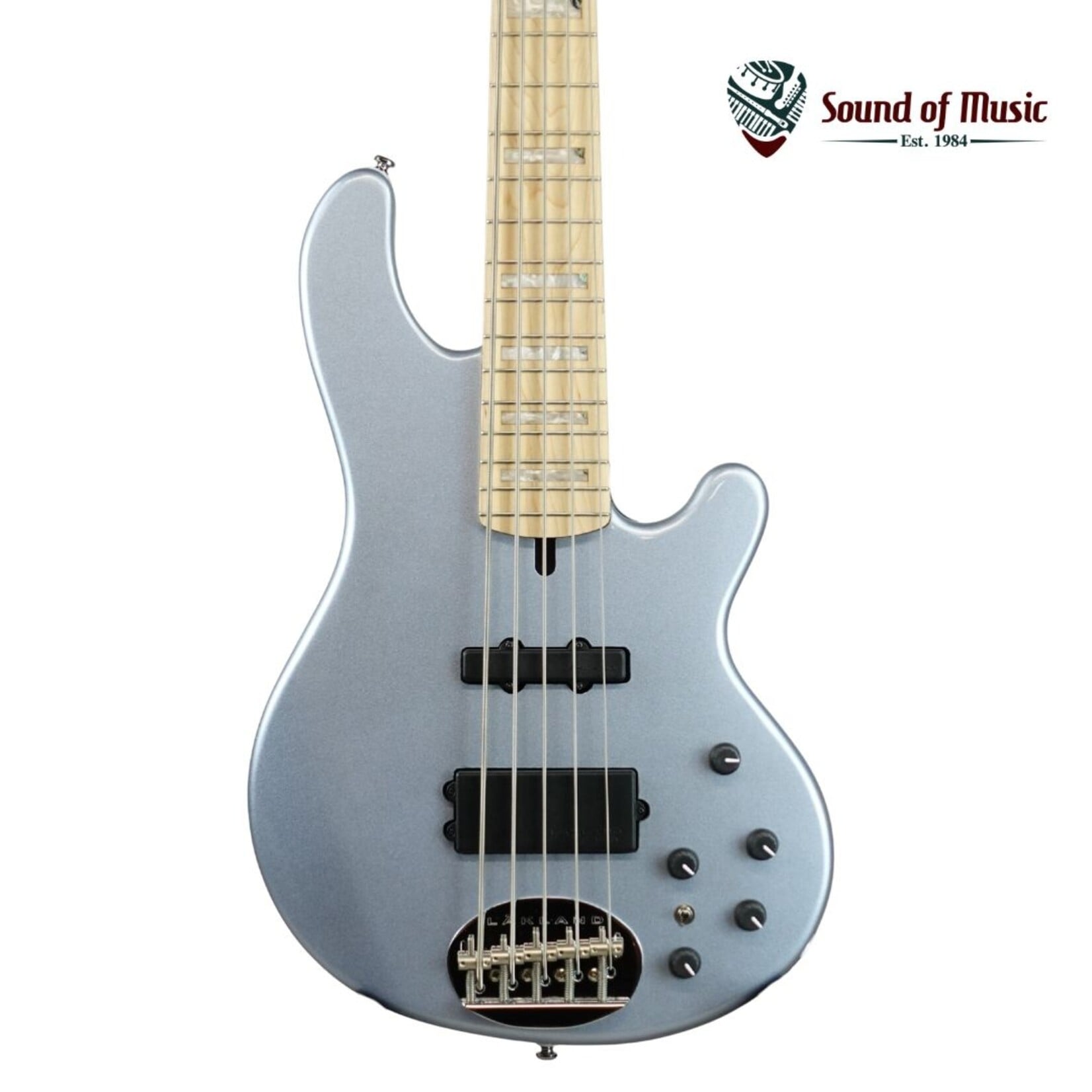 Lakland 55-02 Deluxe Bass Guitar - Ice Blue Metallic with Maple Fingerboard