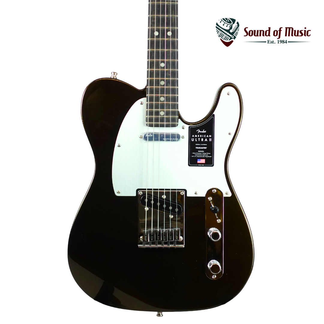 Fender American Ultra II Telecaster Electric Guitar W/Case - Texas Tea