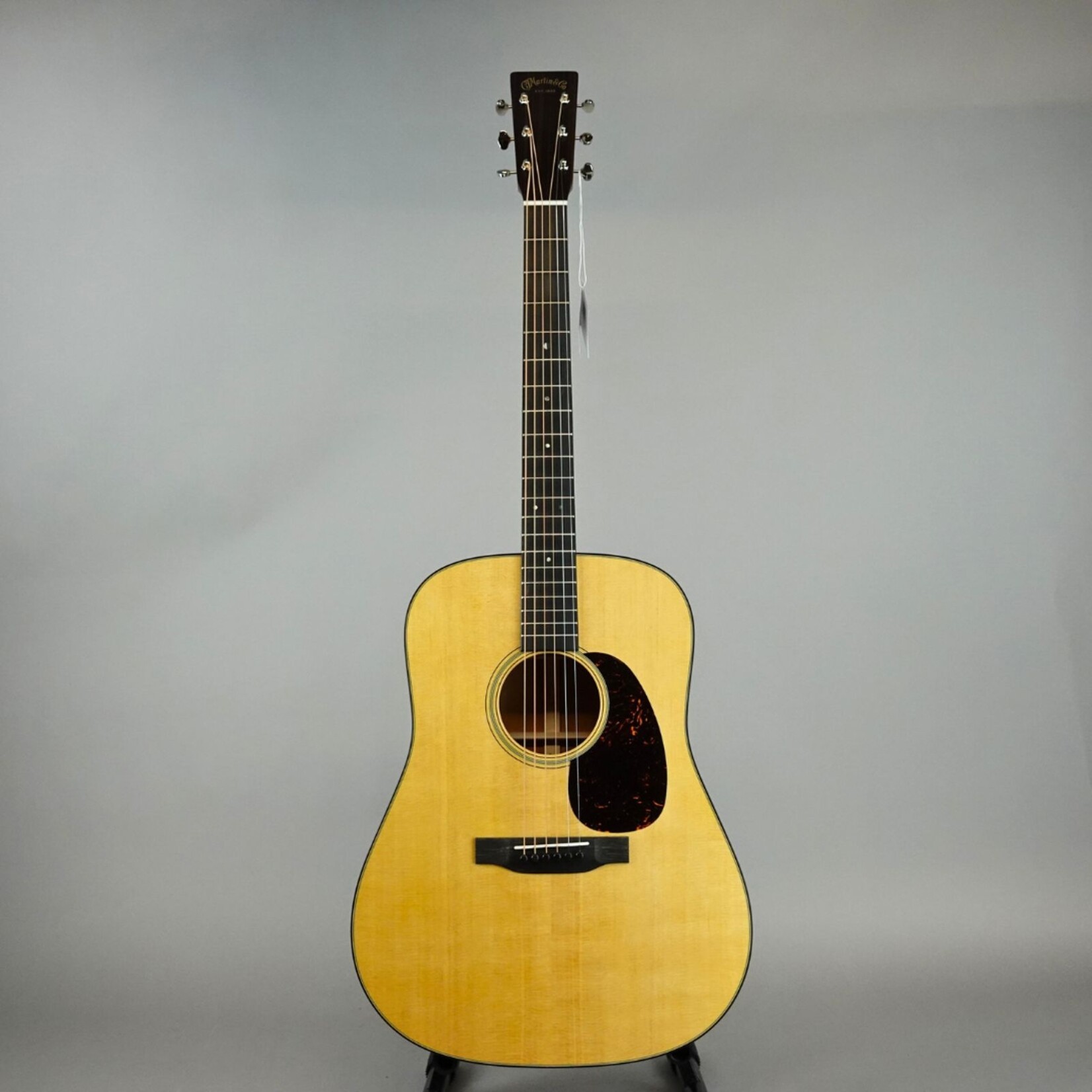 Martin D-18 Satin Standard Series Acoustic Guitar W/Case - Satin Natural with Aging Toner