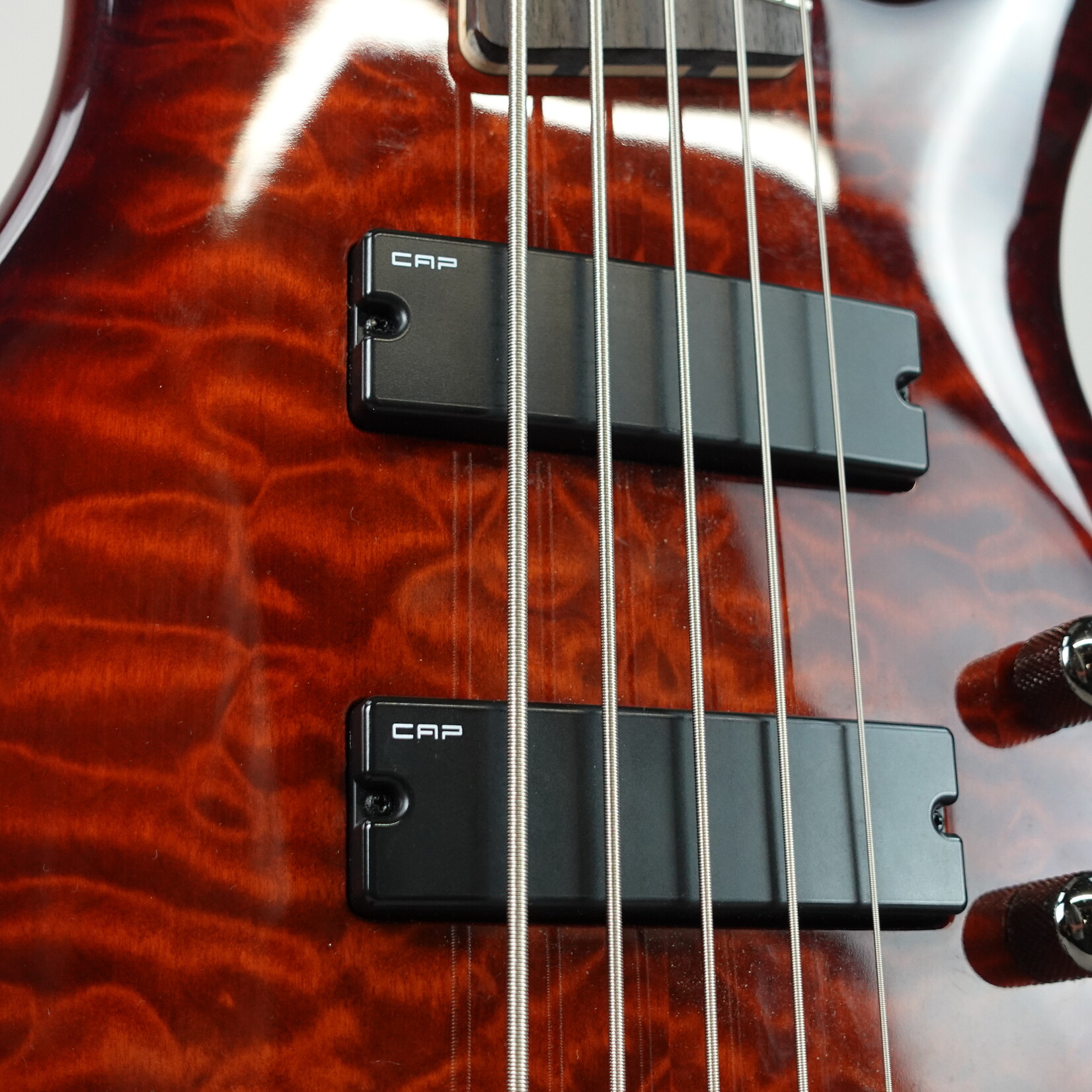 Ibanez SR405QM 5-String Electric Bass - Char Brown Burst (Used)