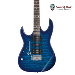 IBANEZ Ibanez Gio GRX70QAL Left-Handed Electric Guitar - Transparent Blue Burst