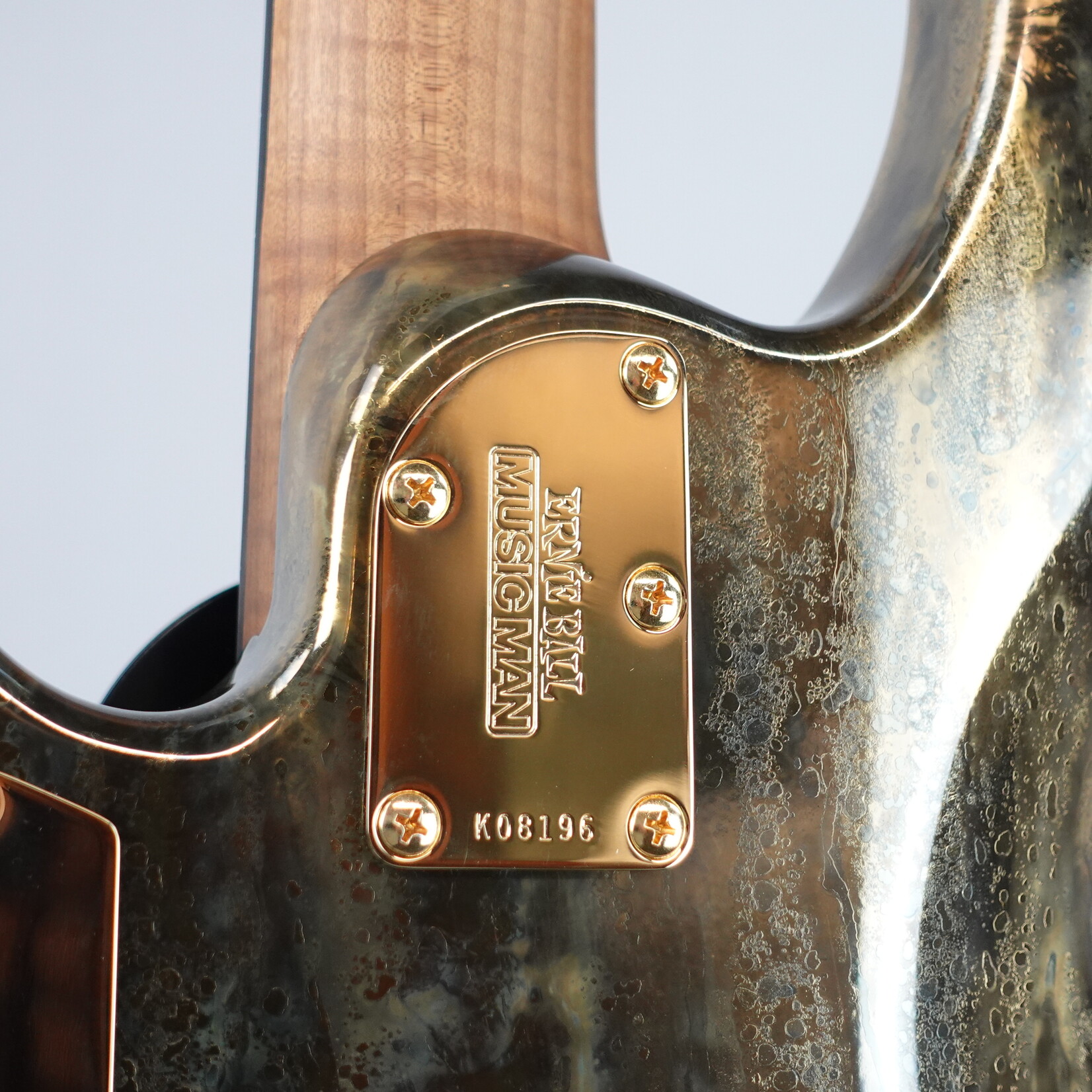 Ernie Ball Music Man 50th Anniversary StingRay Electric Bass Guitar W/Hardshell Case - Molten Gold