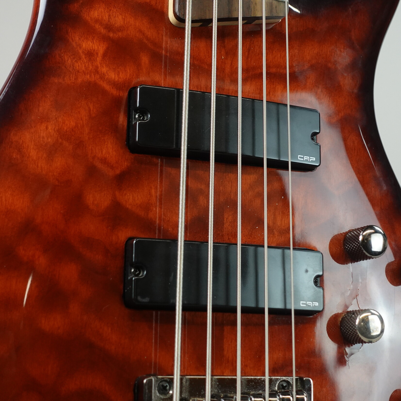 Ibanez SR405QM 5-String Electric Bass - Char Brown Burst (Used)