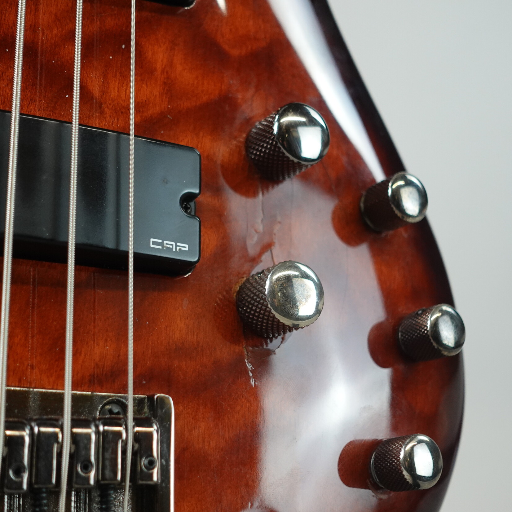 Ibanez SR405QM 5-String Electric Bass - Char Brown Burst (Used)