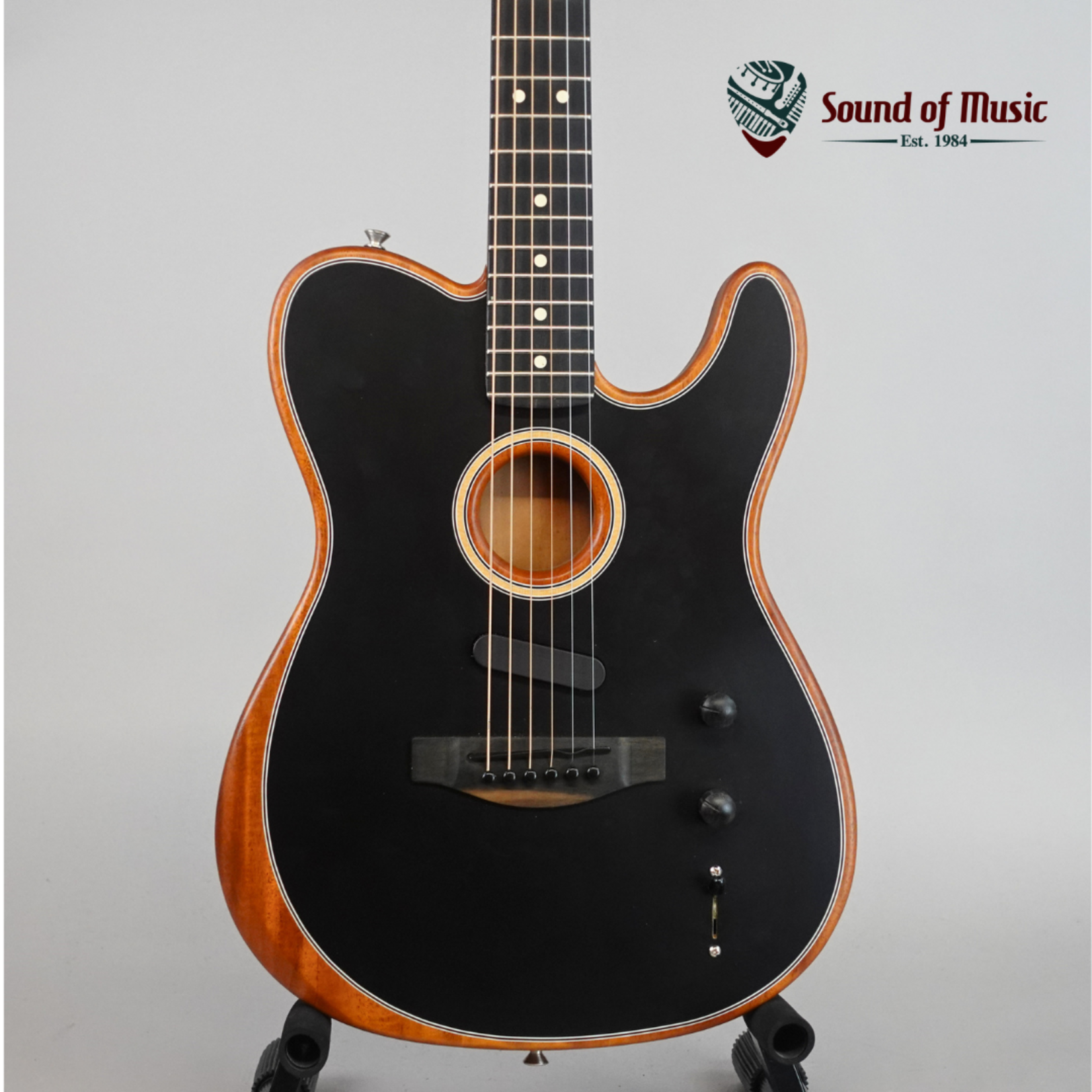 Fender American Acoustasonic Telecaster W/Gig Bag - Black (Used)