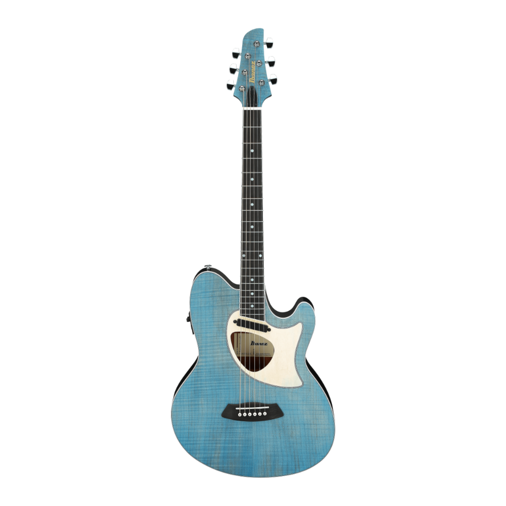 Ibanez Talman TCM50 Acoustic-Electric Guitar - Open Pore Blue Denim