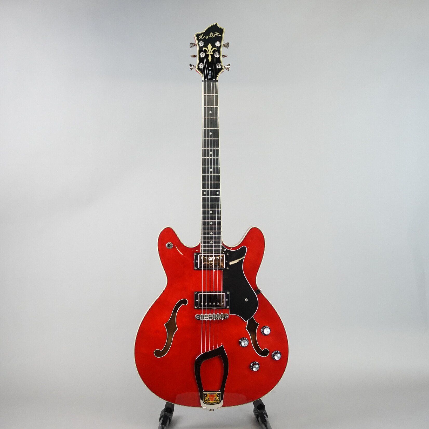 Hagstrom Viking Semi-Hollowbody Electric Guitar - Wild Cherry Transparent (Used)