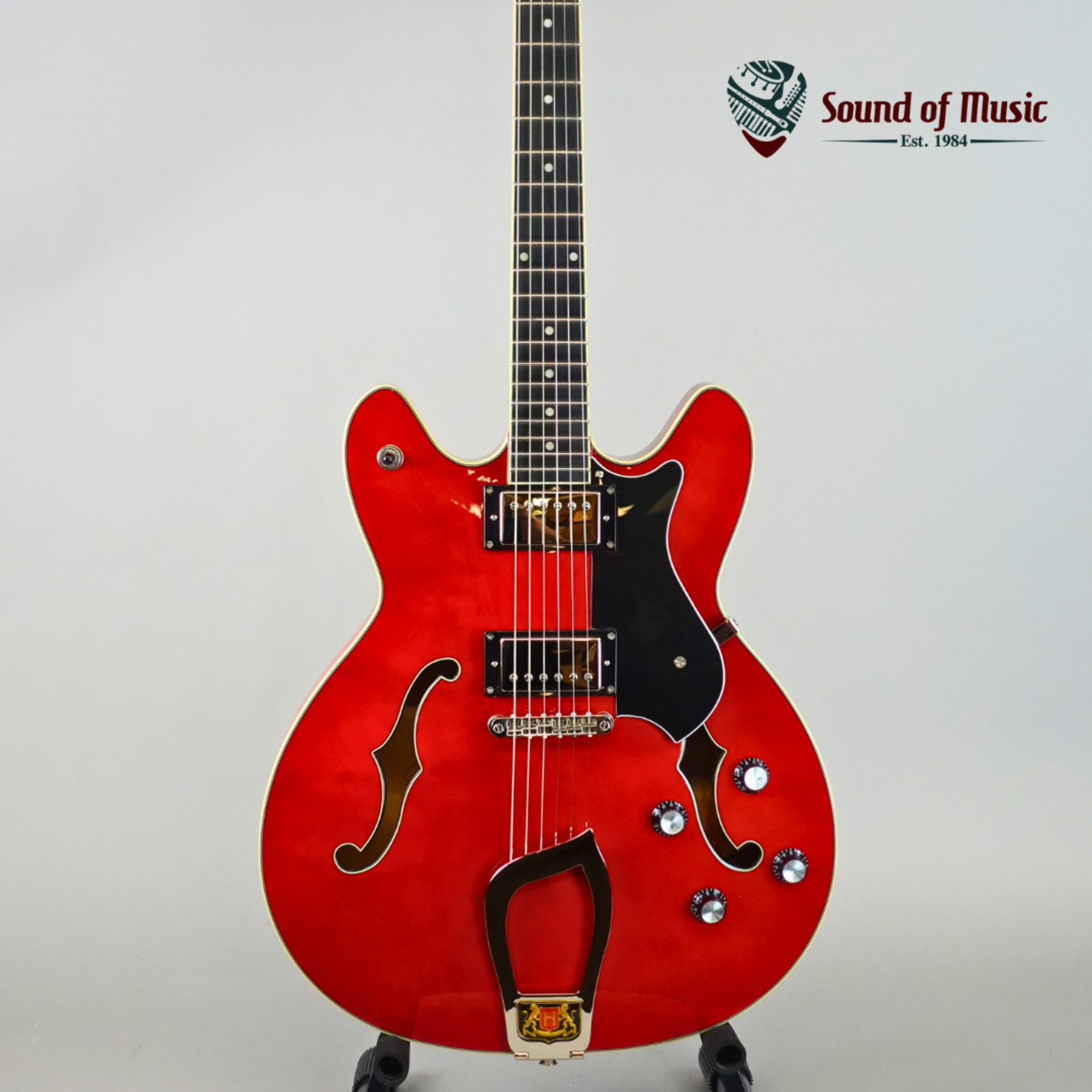 Hagstrom Viking Semi-Hollowbody Electric Guitar - Wild Cherry Transparent (Used)